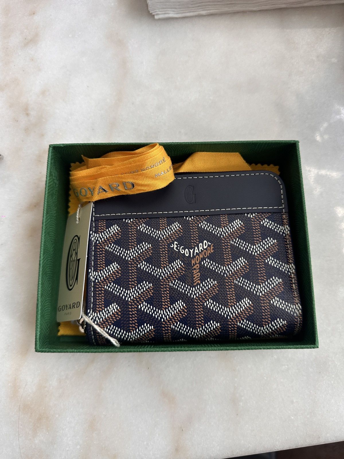Goyard Goyard Matignon PM Wallet - Navy Size ONE SIZE - 2 Thumbnail
