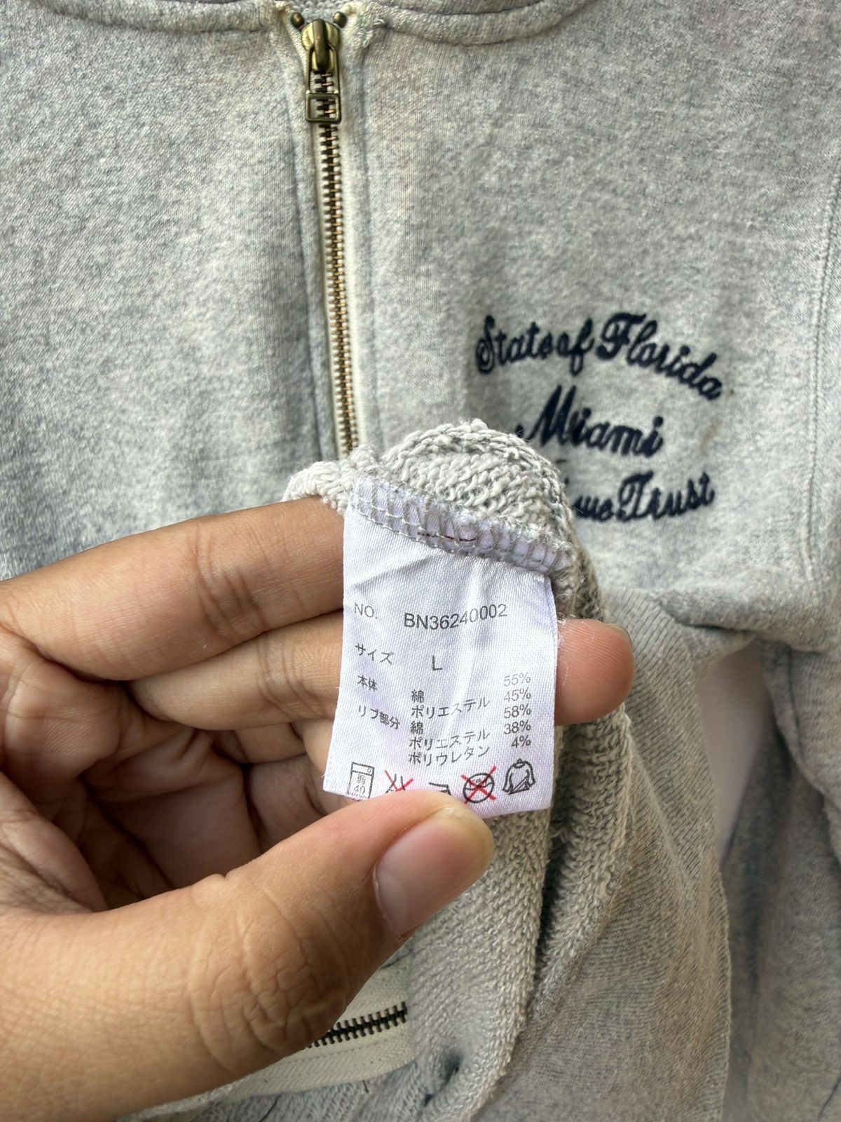 Japanese Brand Back number florida patch hoodie Size US M / EU 48-50 / 2 - 6 Thumbnail