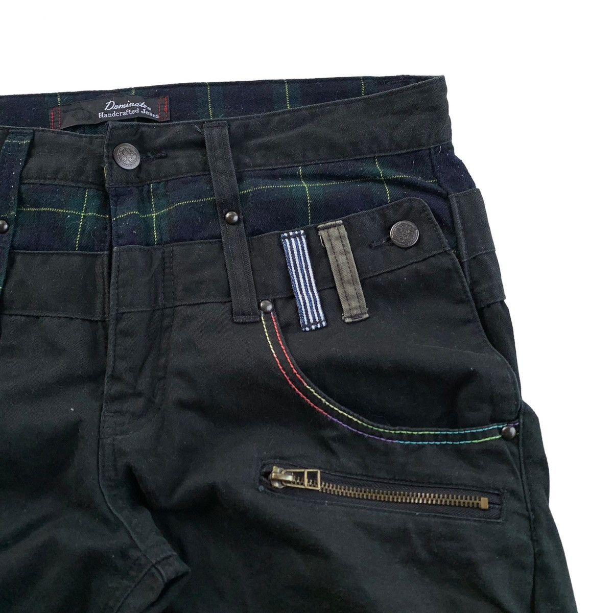 Japanese Brand 2000s Japanese Brand Dominate Multi Zipper Double Waist Pant Size US 32 / EU 48 - 7 Thumbnail