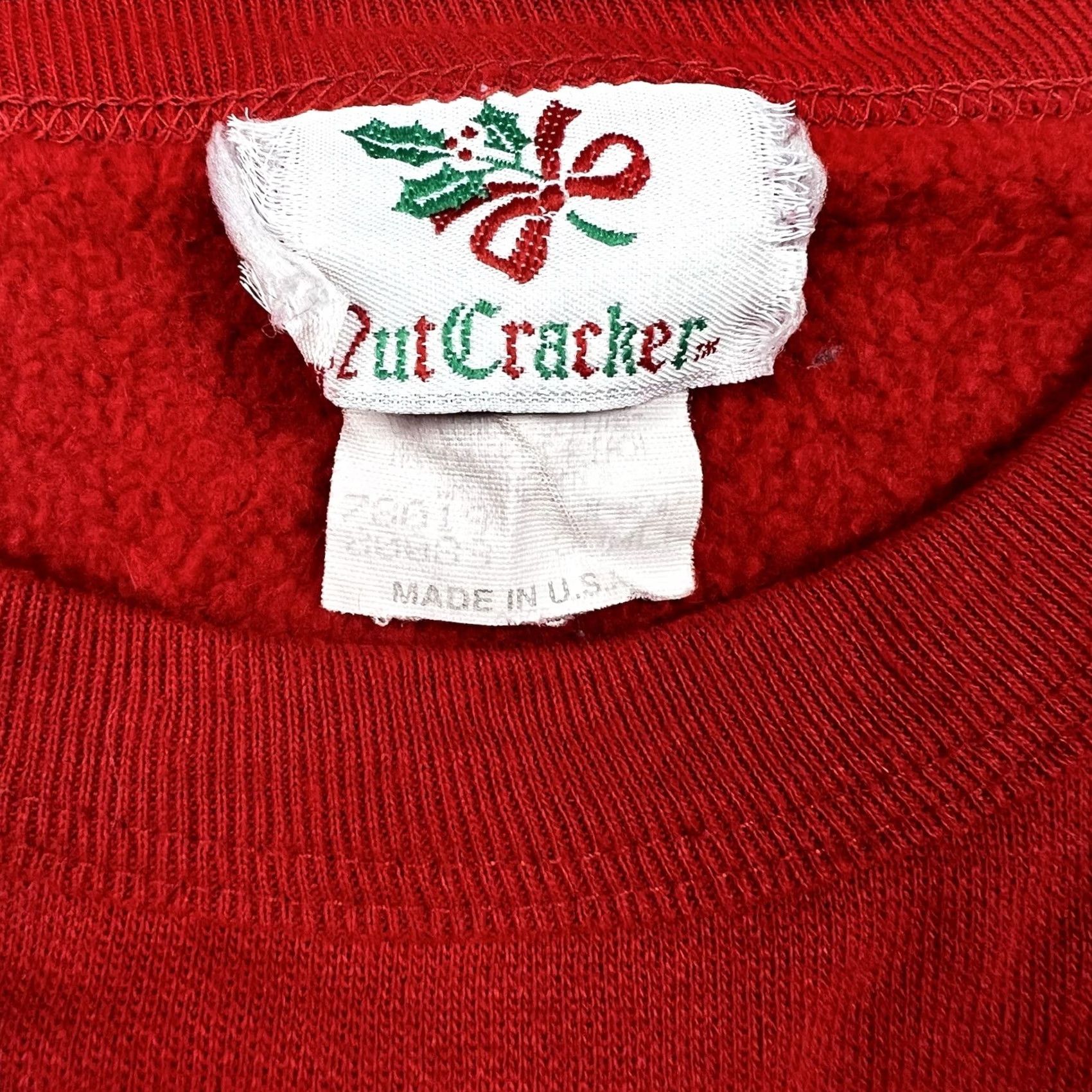 Vintage VINTAGE Nutcracker Sweatshirt Crewneck Red Christmas Puff Print Graphic 90s M Unisex Adults Size US M / EU 48-50 / 2 - 2 Thumbnail