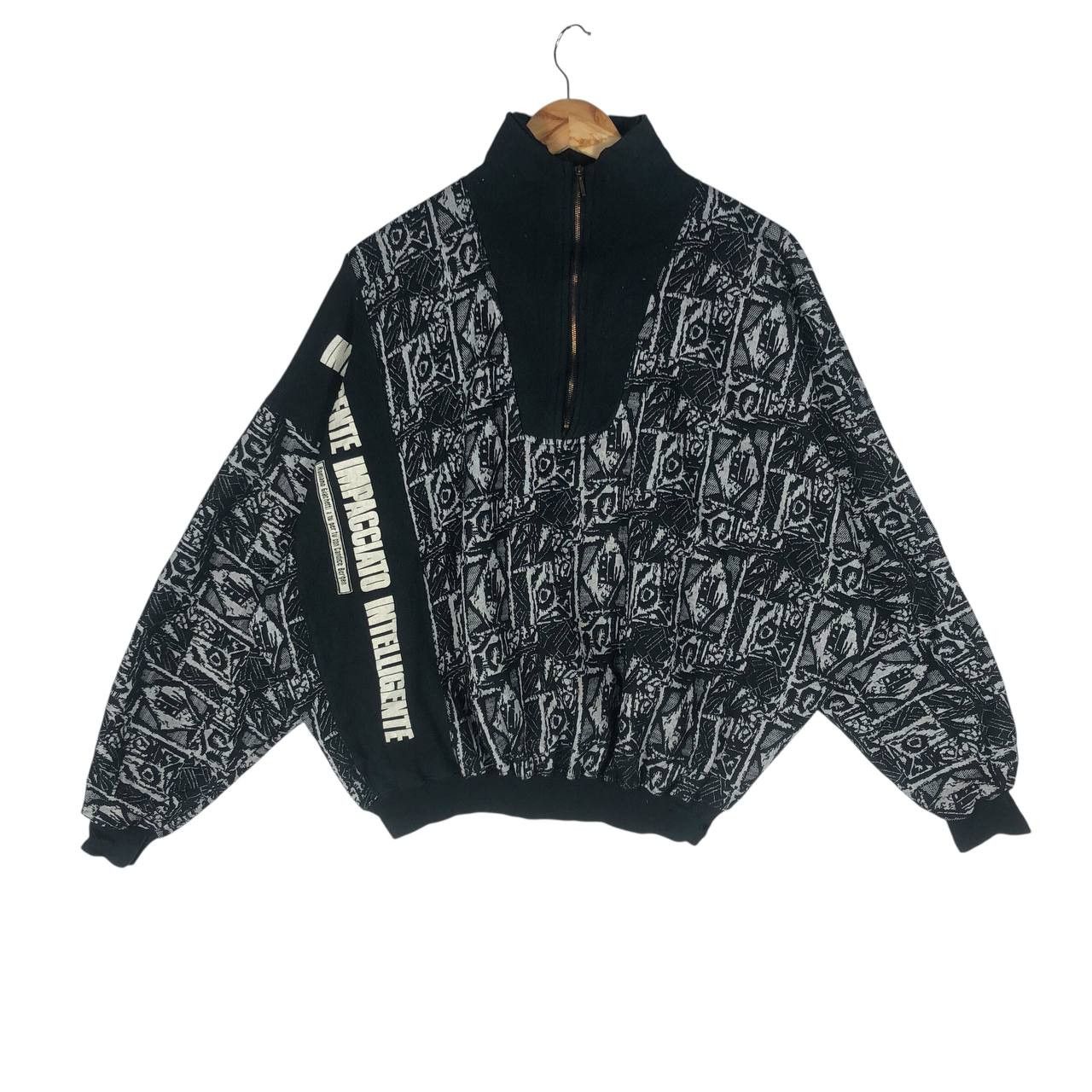 Japanese Brand Vintage Root Three Half Zipper Sweatshirt Size US M / EU 48-50 / 2 - 1 Thumbnail