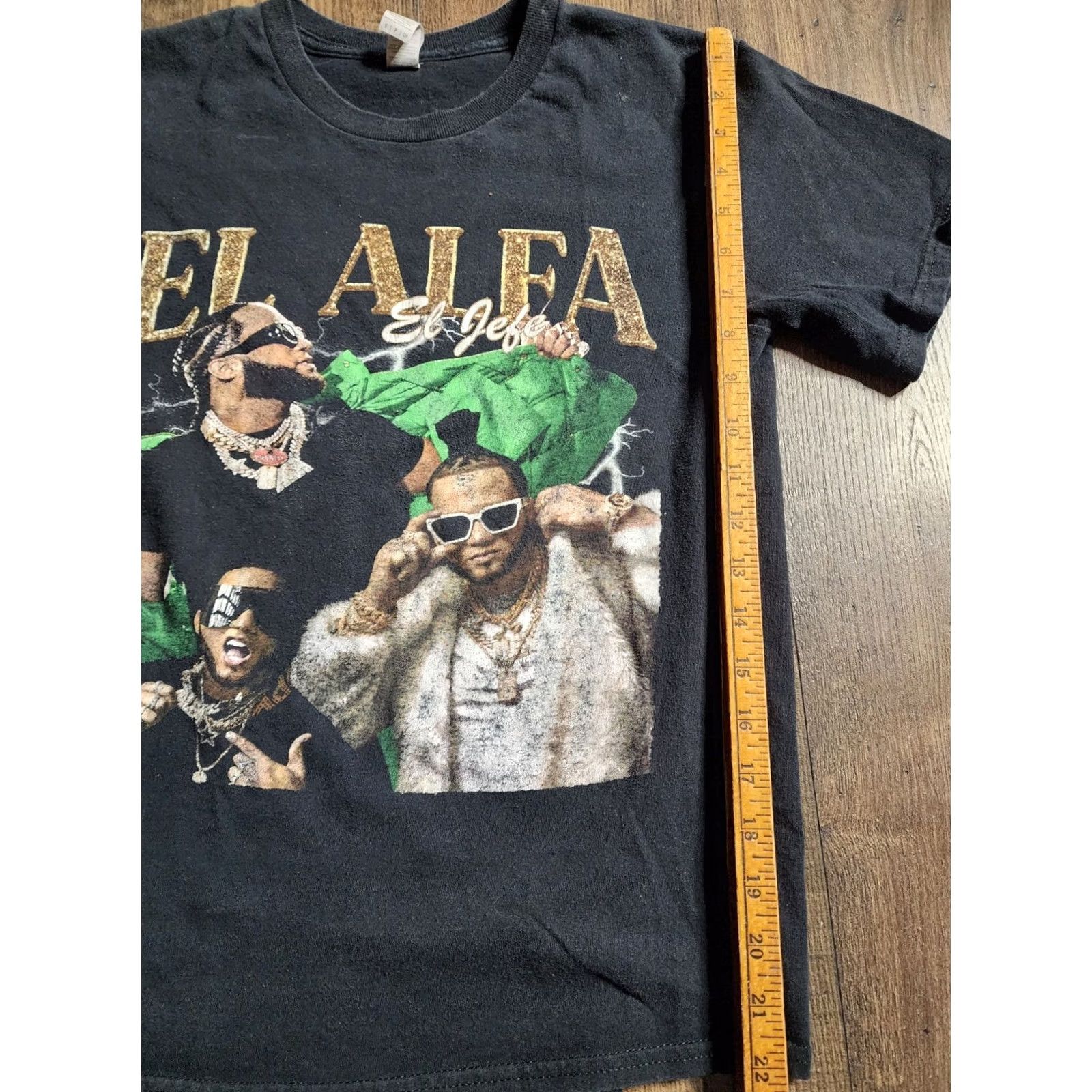 Gildan Adult S El Alfa El Jefe Dominican Rapper Tour 2023 T Shirt Double Sided Size US S / EU 44-46 / 1 - 4 Thumbnail