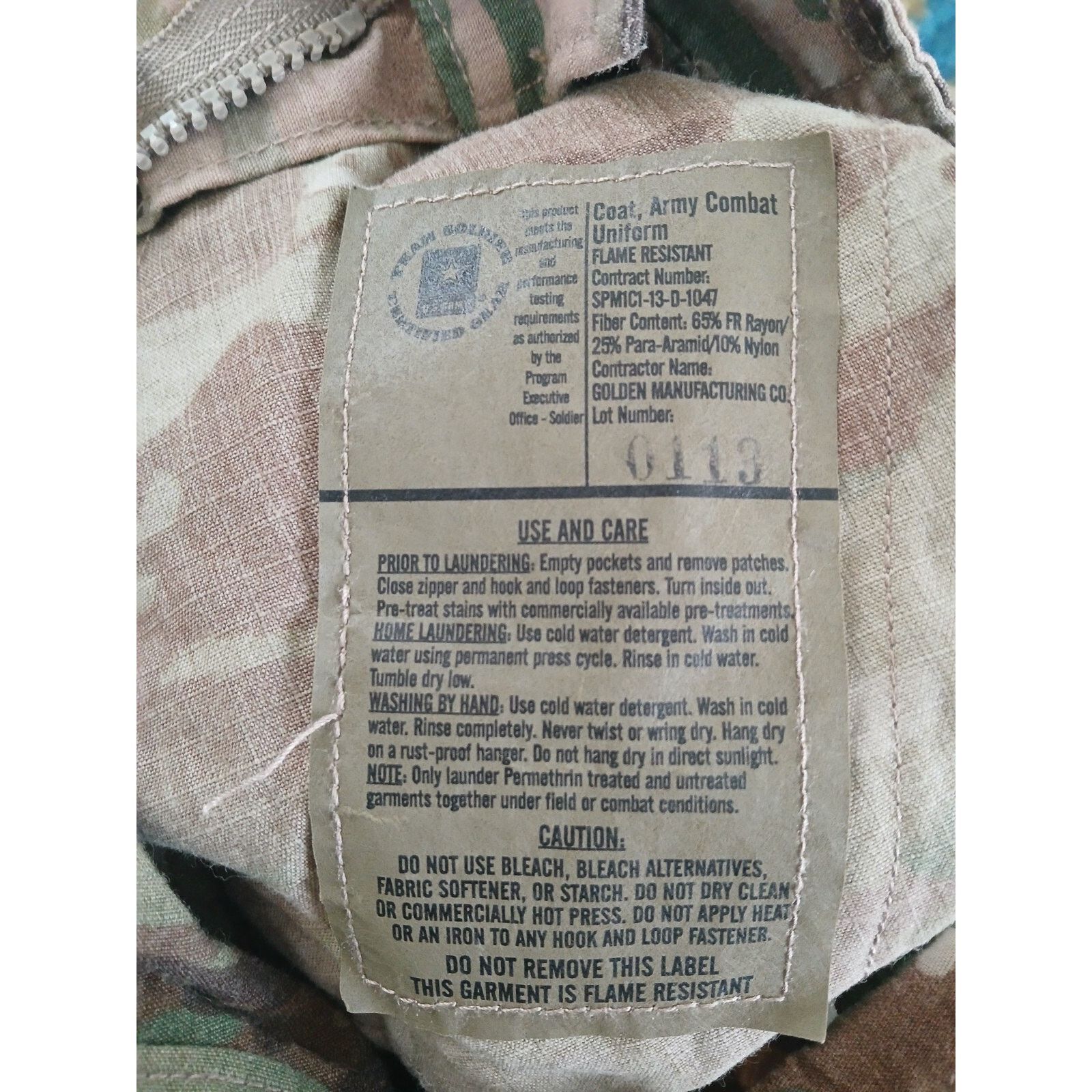 DEPARTMENT5 Army issue -army combat uniform shirt, unisex, Small Long Size US S / EU 44-46 / 1 - 5 Thumbnail