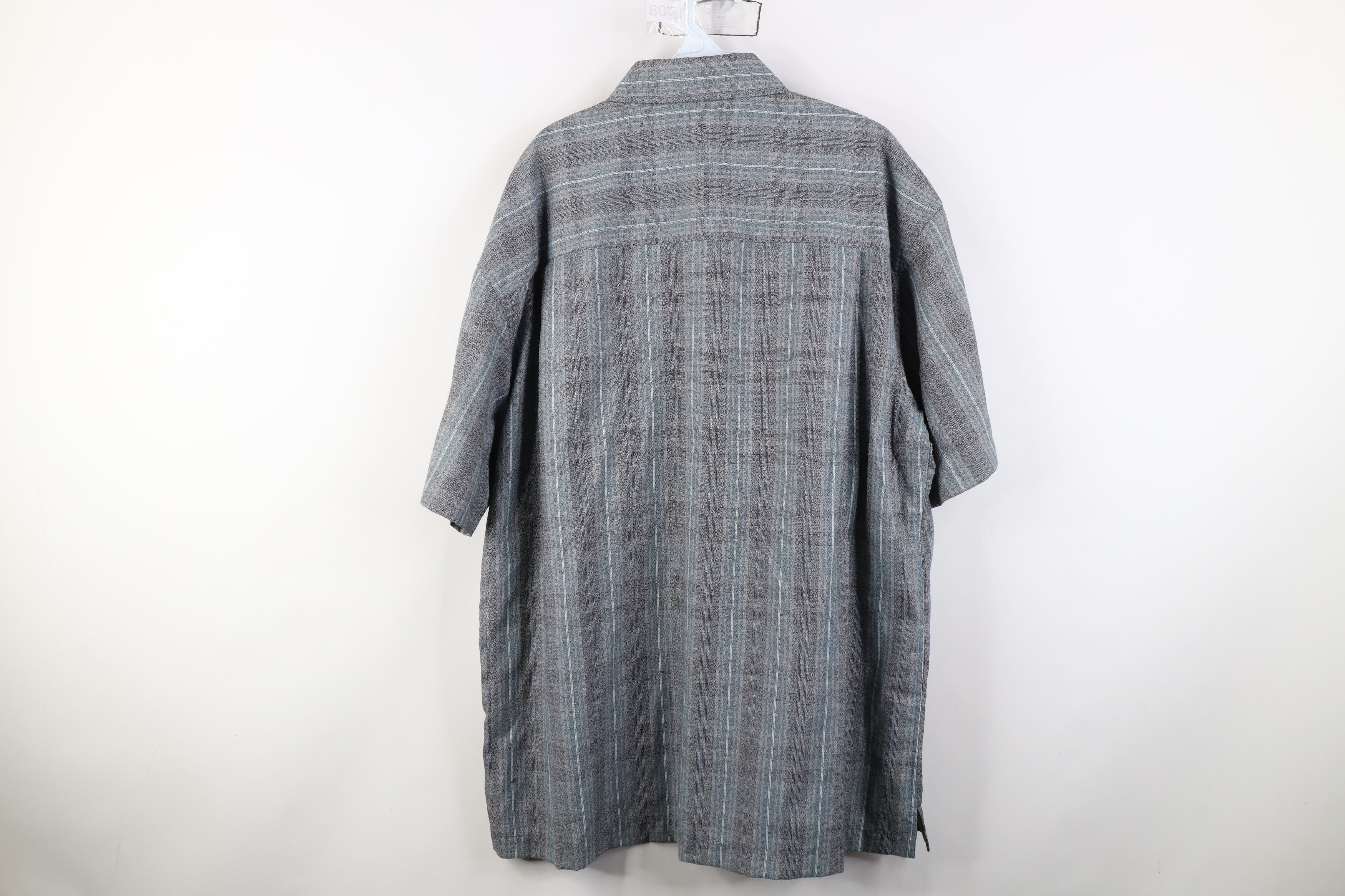 Vintage Vintage 90s Streetwear Knit Short Sleeve Button Down Shirt Size US XL / EU 56 / 4 - 9 Thumbnail
