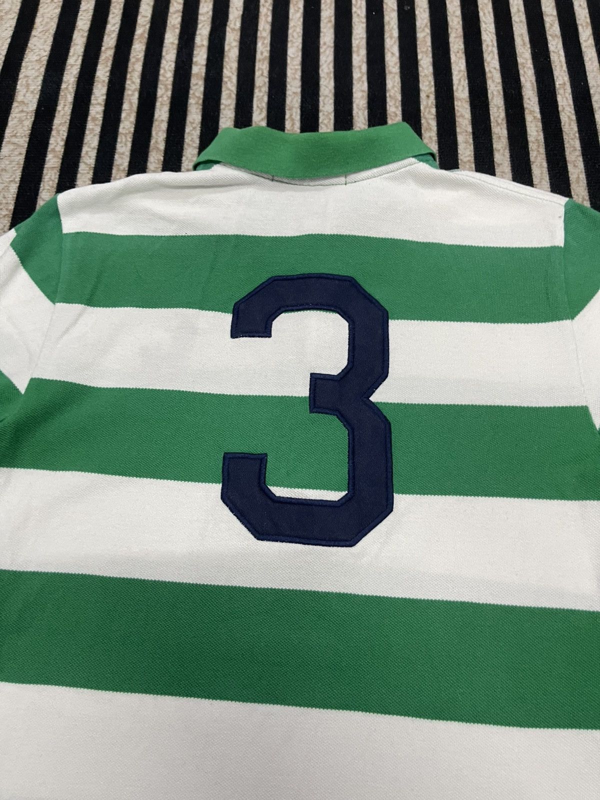 Polo Ralph Lauren 2000s POLO RALPH LAUREN BIG PONY STRIPES NO 3 POLO SHIRT Size L / US 10 / IT 46 - 16 Thumbnail