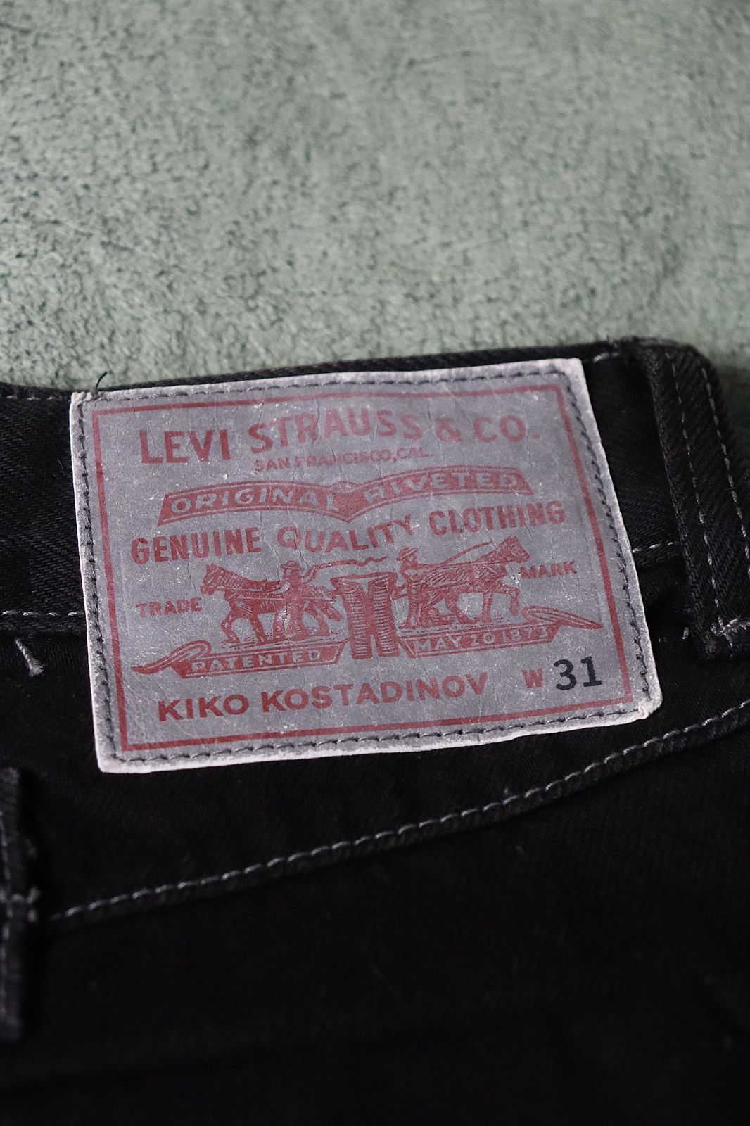 Kiko Kostadinov × Levi's Levi’s x Kiko Kostadinov Black Archive Bootcut Denim 31x34 Size US 31 - 12 Thumbnail