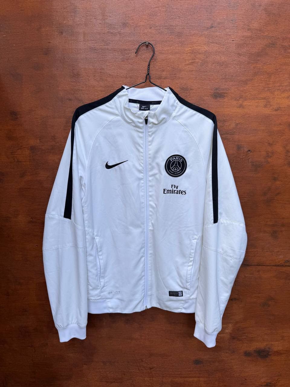 Nike PSG Paris Saint Germain 2017/2018 Nike Track Jacket White S Size US S / EU 44-46 / 1 - 1 Thumbnail