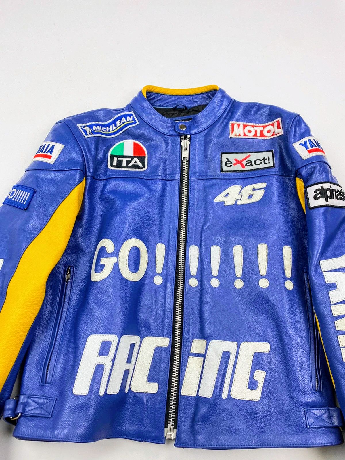 Genuine Leather × Yamaha 🔥 RARE YAMAHA 🔥 RACING LEATHER JACKET IL DOTTORE Size US M / EU 48-50 / 2 - 2 Thumbnail