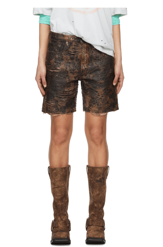 Acne Studios BNWT SS25 ACNE STUDIOS LOOSE FIT DENIM MONOGRAM SHORTS 46 Size US 30 / EU 46 - 1 Thumbnail