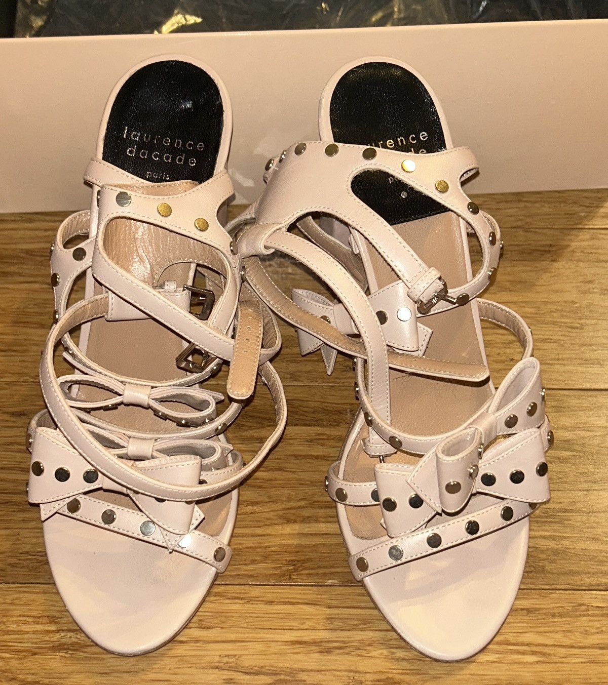 Other Laurence Dacade Paris Karla Shiny Calf Leather Bow Sandal Size US 10 / IT 40 - 2 Thumbnail