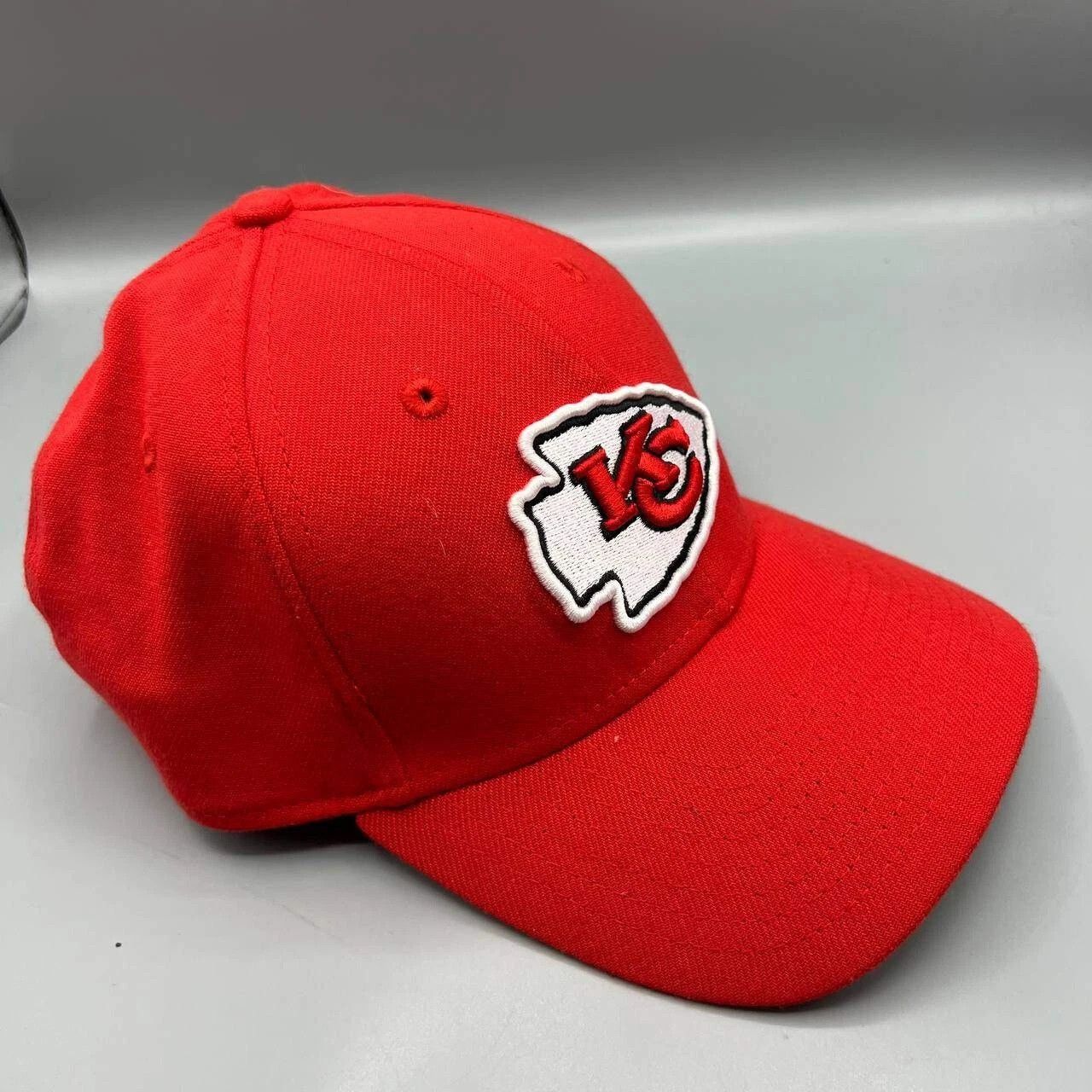 New Era Kansas City Chiefs Hat Men Medium-Large MLB Stretch Fitted Size ONE SIZE - 5 Thumbnail