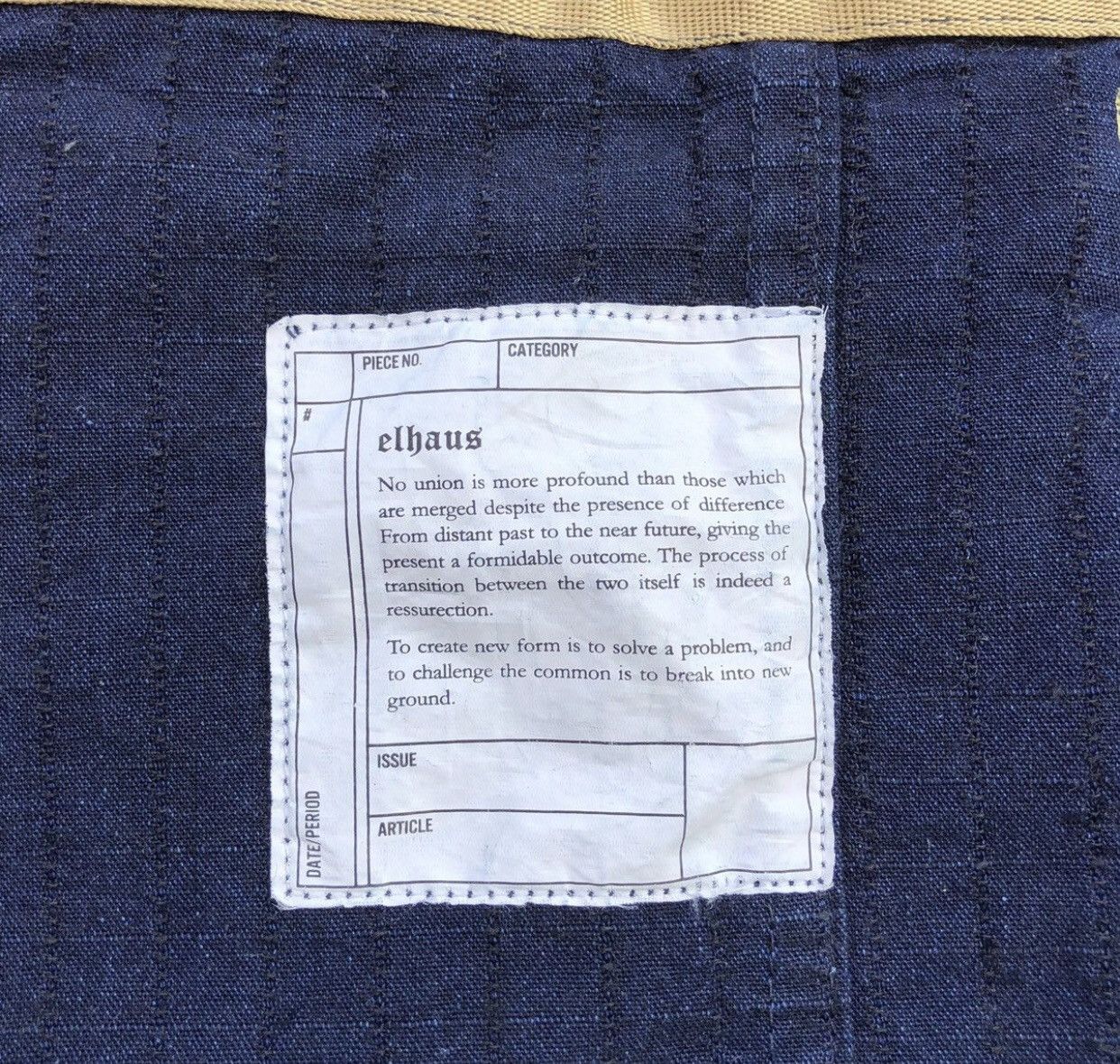 Elhaus Japanese Elhaus Coverall Kendogi Indigo Patchwork Jacket Size US L / EU 52-54 / 3 - 21 Thumbnail