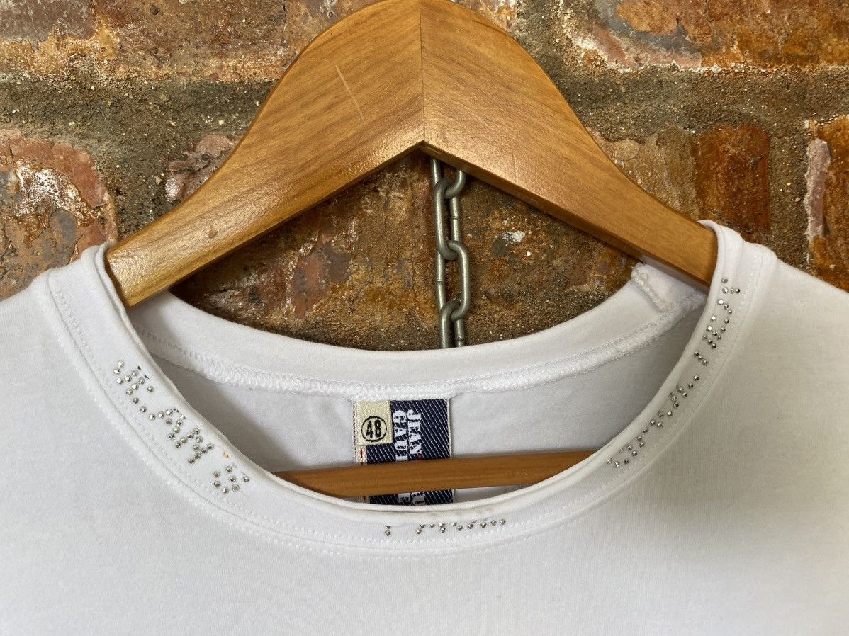 Jean Paul Gaultier 1990s JPG Swarovski Neck logo Size S / US 4 / IT 40 - 4 Thumbnail