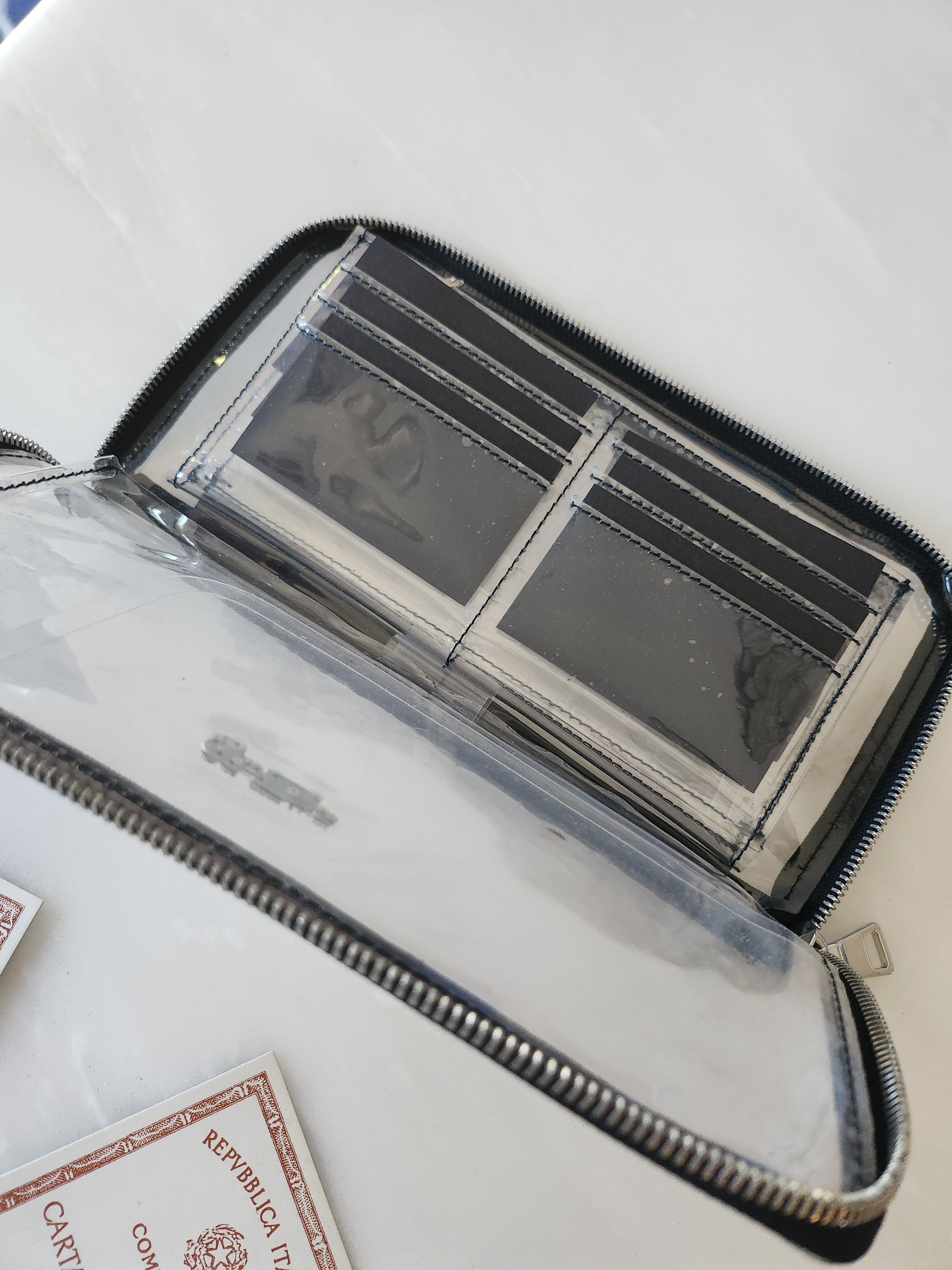 Off-White Off-White See-Thru Zip Clutch Size ONE SIZE - 2 Thumbnail