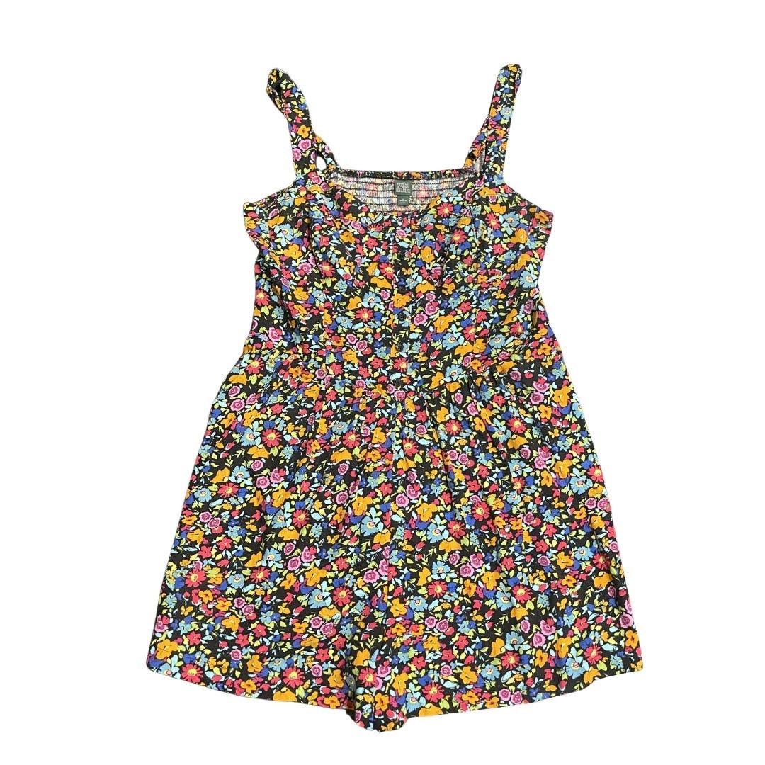 Target Basics Wild Fable Multicolor Floral Smoked Tank Romper Shorts Large Size 29" - 3 Thumbnail