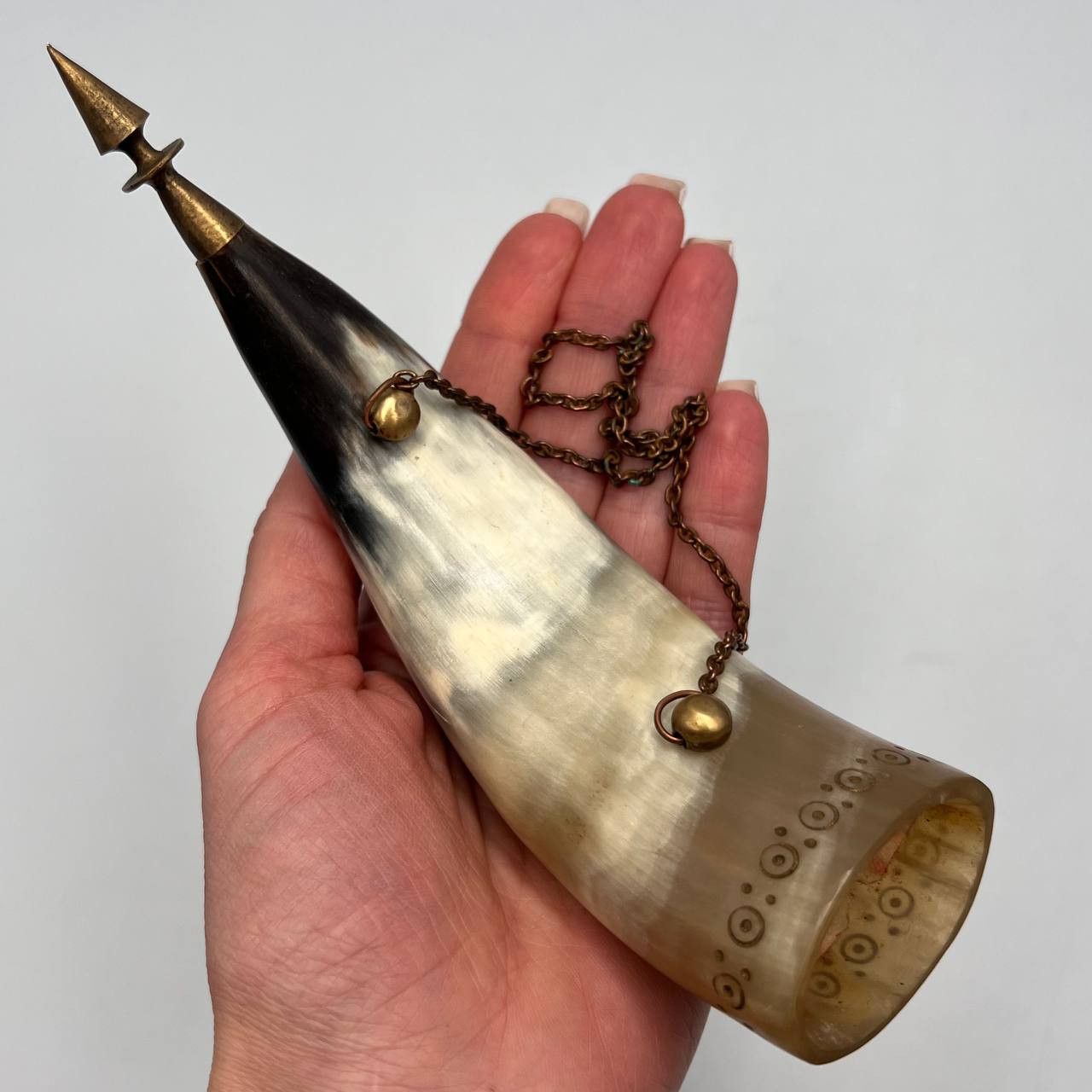 Vintage Vintage Soviet Caucasus Horn Wine Cup Taxidermy Souvenir Size ONE SIZE - 7 Thumbnail