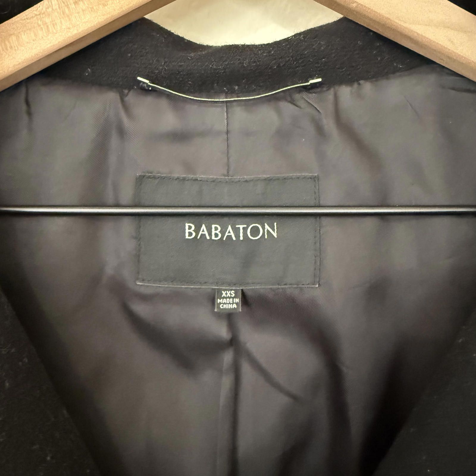 Other Babaton Coat Women's XXS Black Virgin Wool Cashmere Blend Size XXS / US 00 / IT 34 - 2 Thumbnail