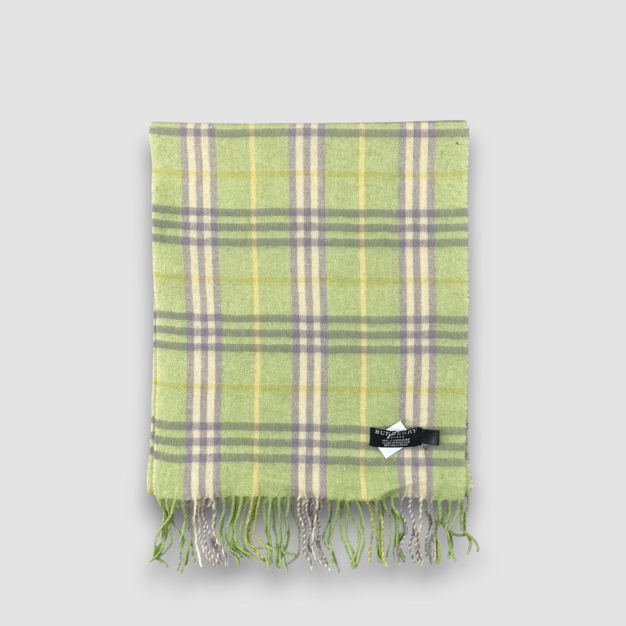 Burberry Vintage Burberry Scarf Muffler Nova Check Cashmere Scarves Size ONE SIZE - 2 Thumbnail