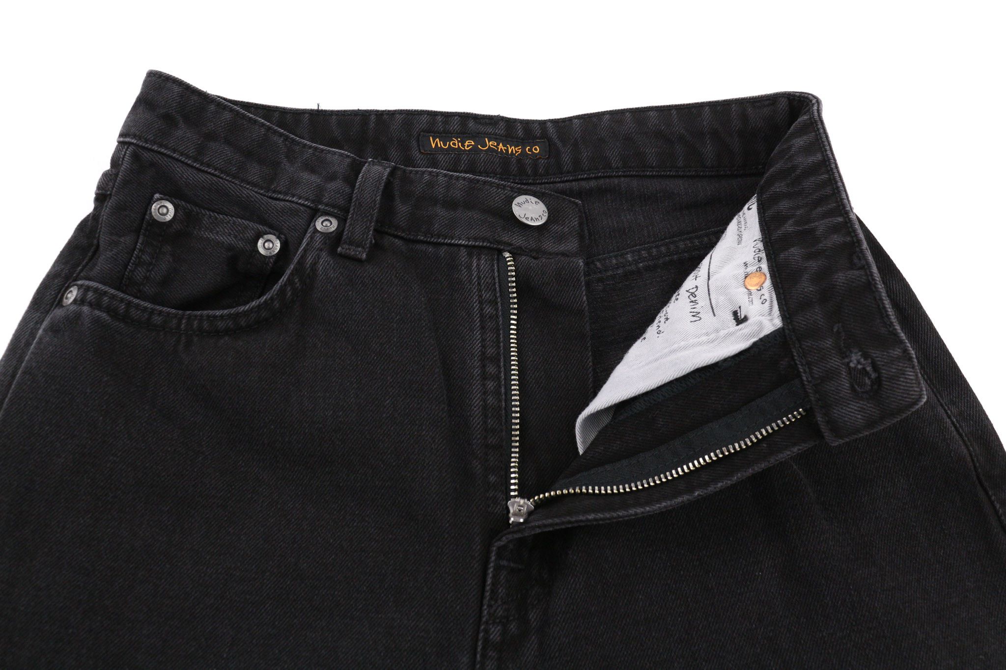 Nudie Jeans BREEZY BRITT W26/L26 Black Cotton Jeans 80685 Size 26" / US 2 / IT 38 - 4 Thumbnail