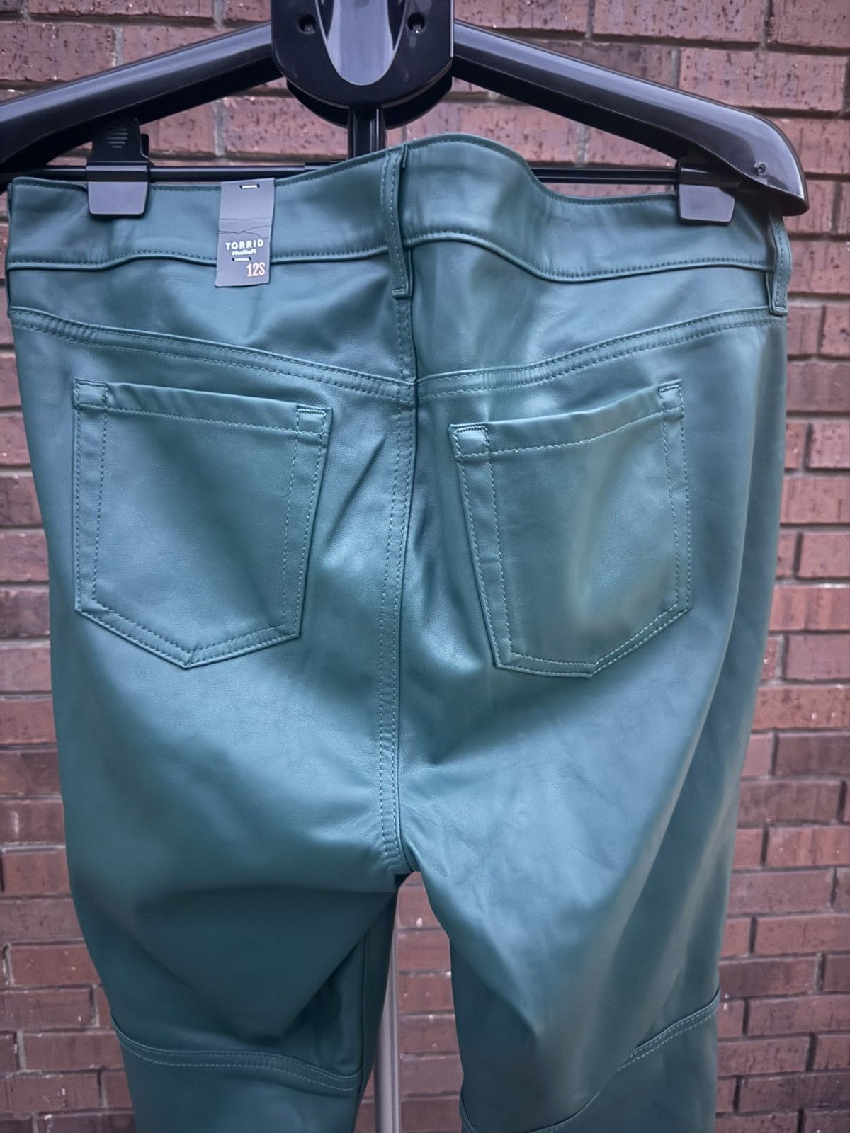 Torrid Torrid Green Faux Leather Pants High Rise Skinny Size 12 S Size 38" / US 16 / IT 52 - 8 Thumbnail