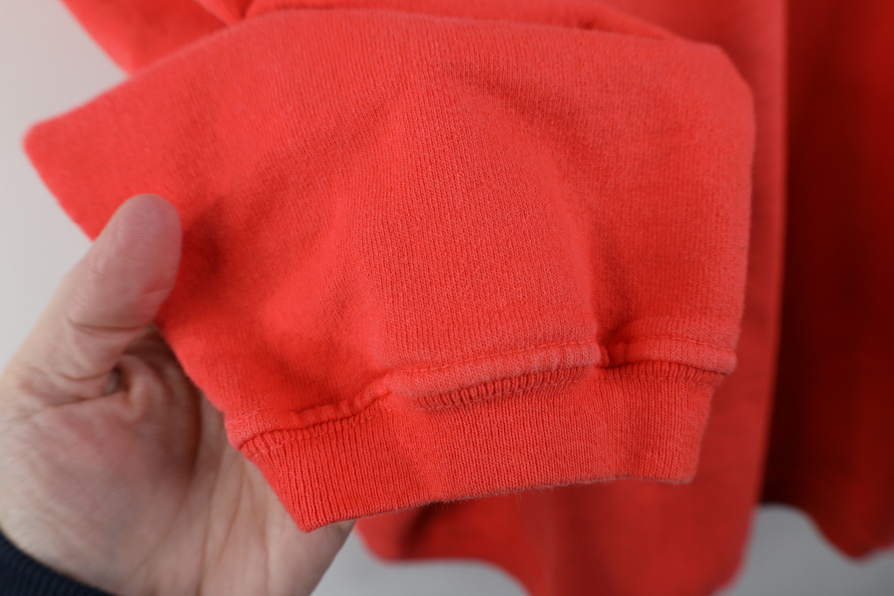 Vintage Vintage 90s Streetwear French Terry Henley Sweatshirt Salmon Size US XXL / EU 58 / 5 - 8 Thumbnail