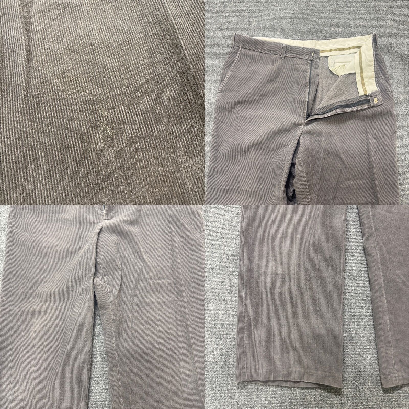 Haggar VINTAGE Haggar Pants Men 36x28 Corduroy 100% Cotton Gray Dress Pants Casual Gray Mens Regular Inseam 28" Size US 36 / EU 52 - 8 Thumbnail