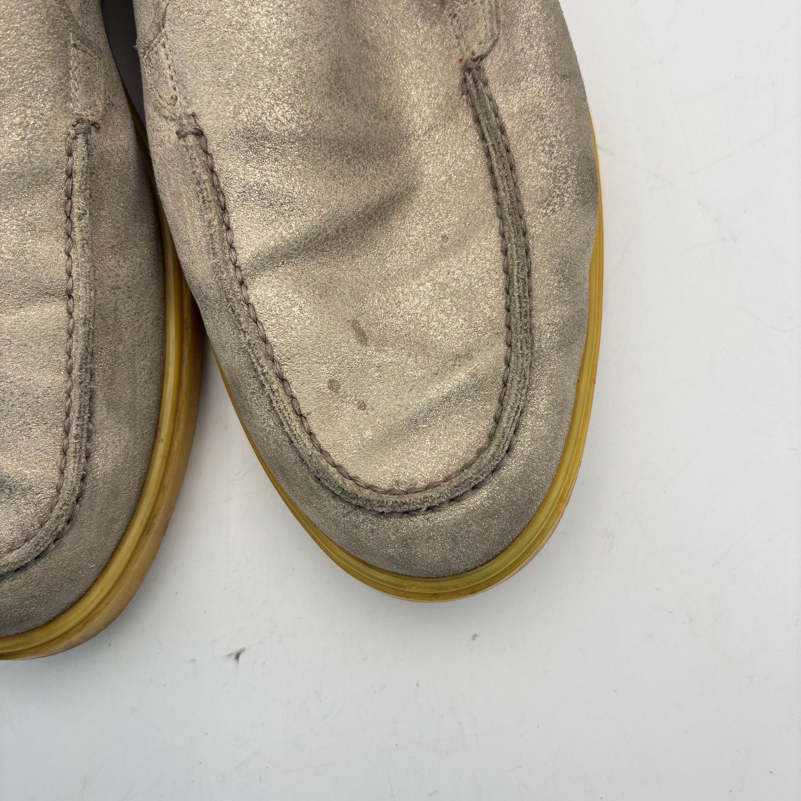 Santoni Santoni Botanist Loafers Shoes Metallic Silver Men's 41 US 8 Size US 8 / EU 41 - 11 Thumbnail