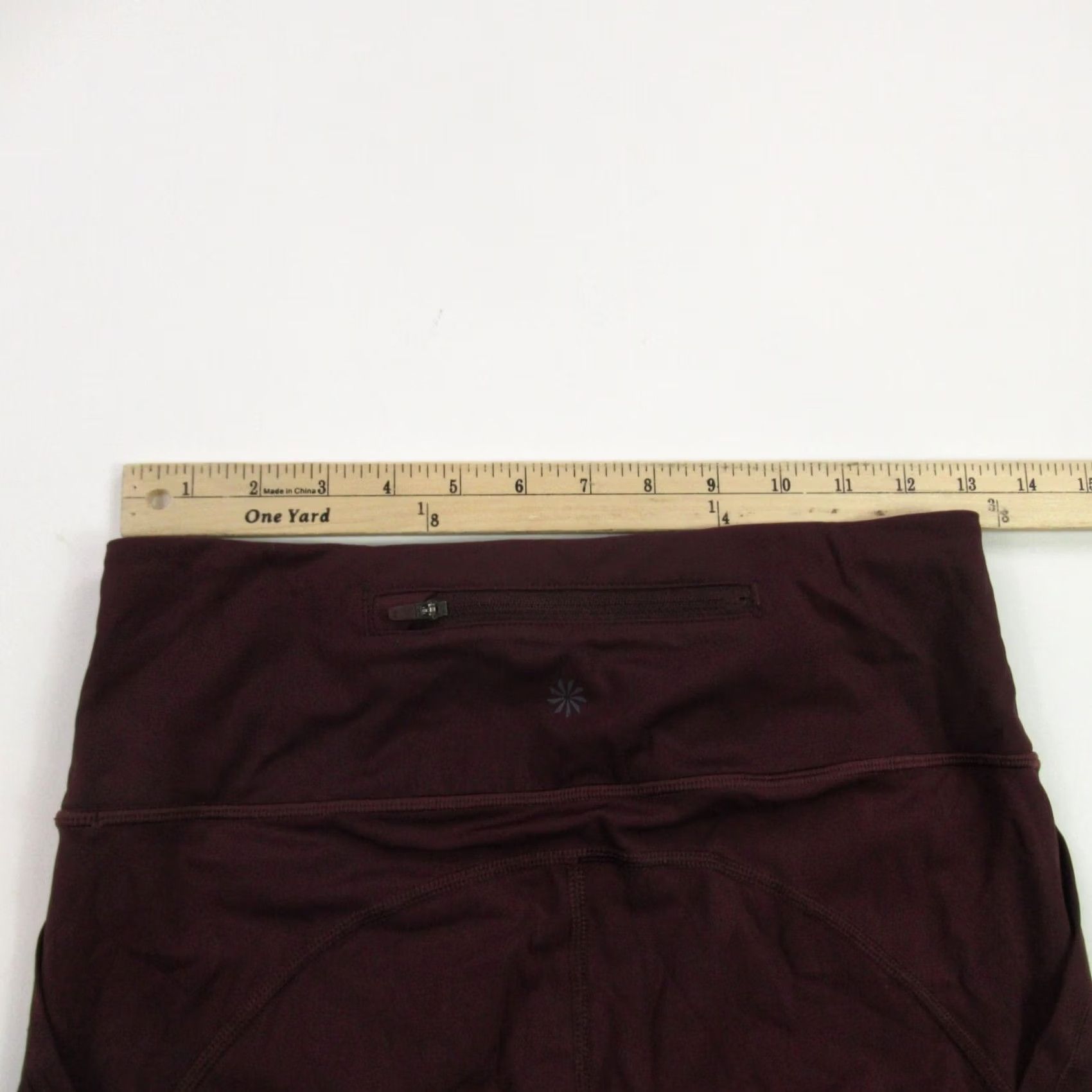 Athleta Athleta Leggings Womens Medium Workout Gym Stretch Burgundy Regular Size M Knit Nylon Polyester Size 32" / US 10 / IT 46 - 4 Thumbnail