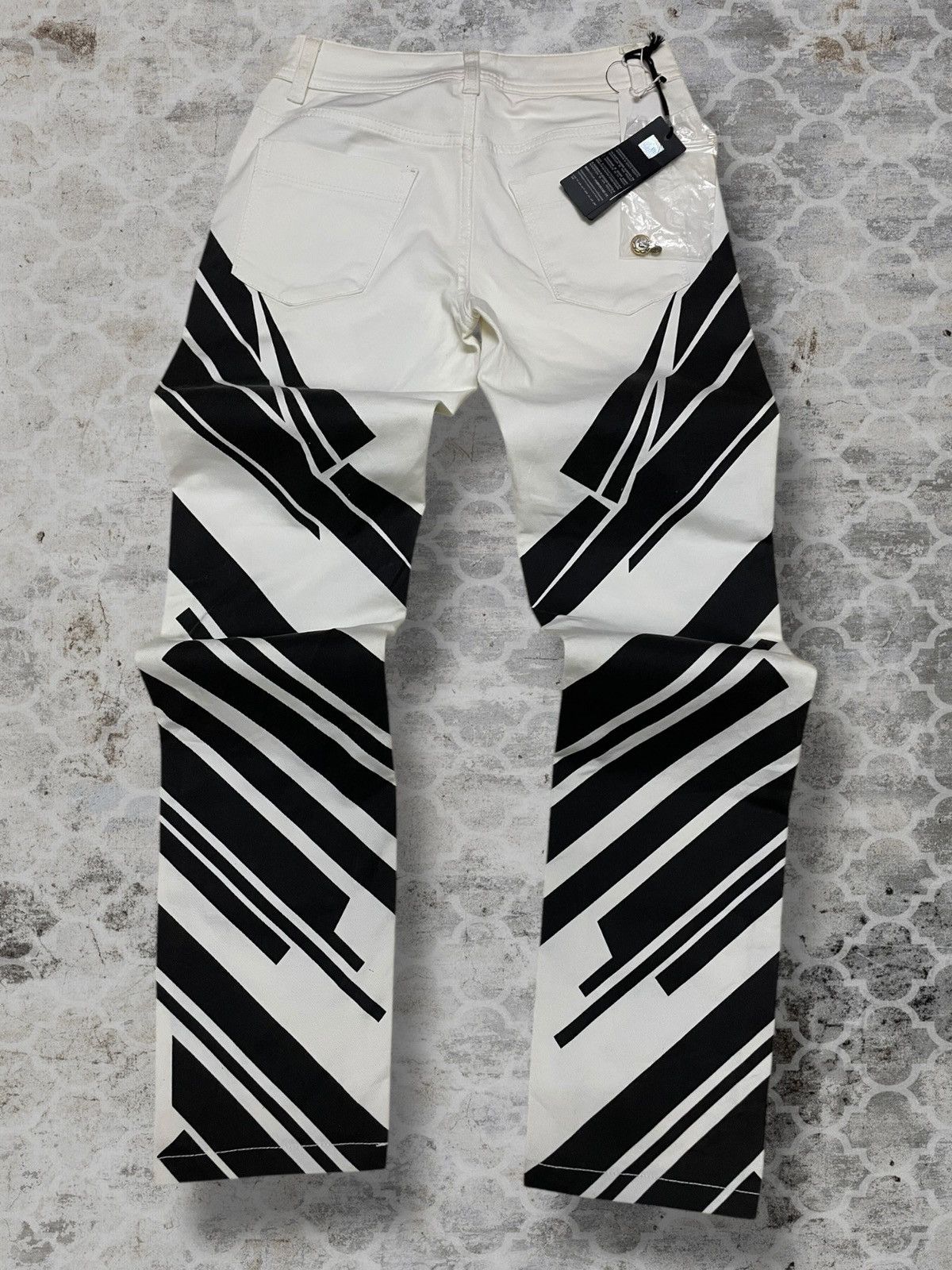 Just Cavalli Authentic Designer Just Cavalli Patterned Skinny Denim Size 24" / US 00 / IT 34 - 8 Thumbnail