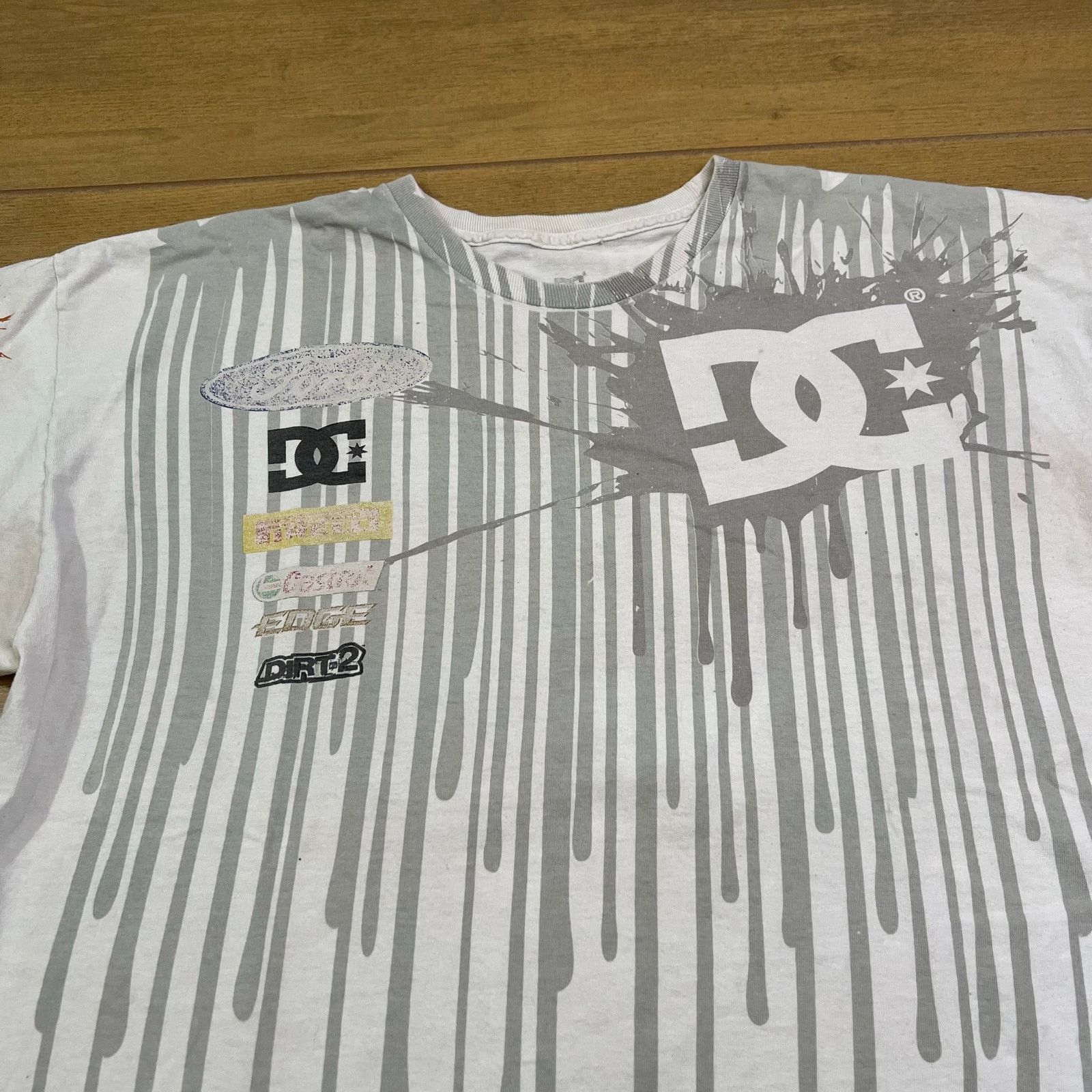 Vintage DC Shoes Ken Block 43 Graphic T-Shirt White Drip Ford Men XL Size US XL / EU 56 / 4 - 3 Thumbnail