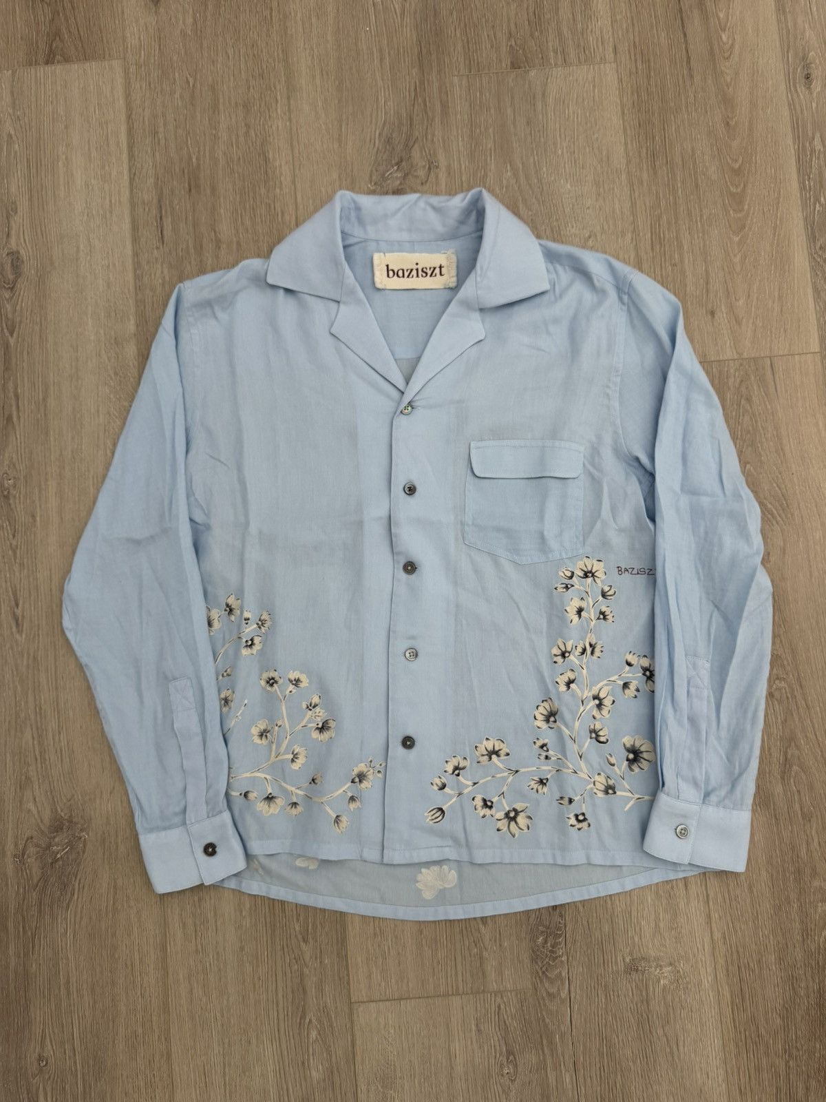 Bode Baziszt Azolee Floral Camp Collar Shirt Size US S / EU 44-46 / 1 - 1 Thumbnail