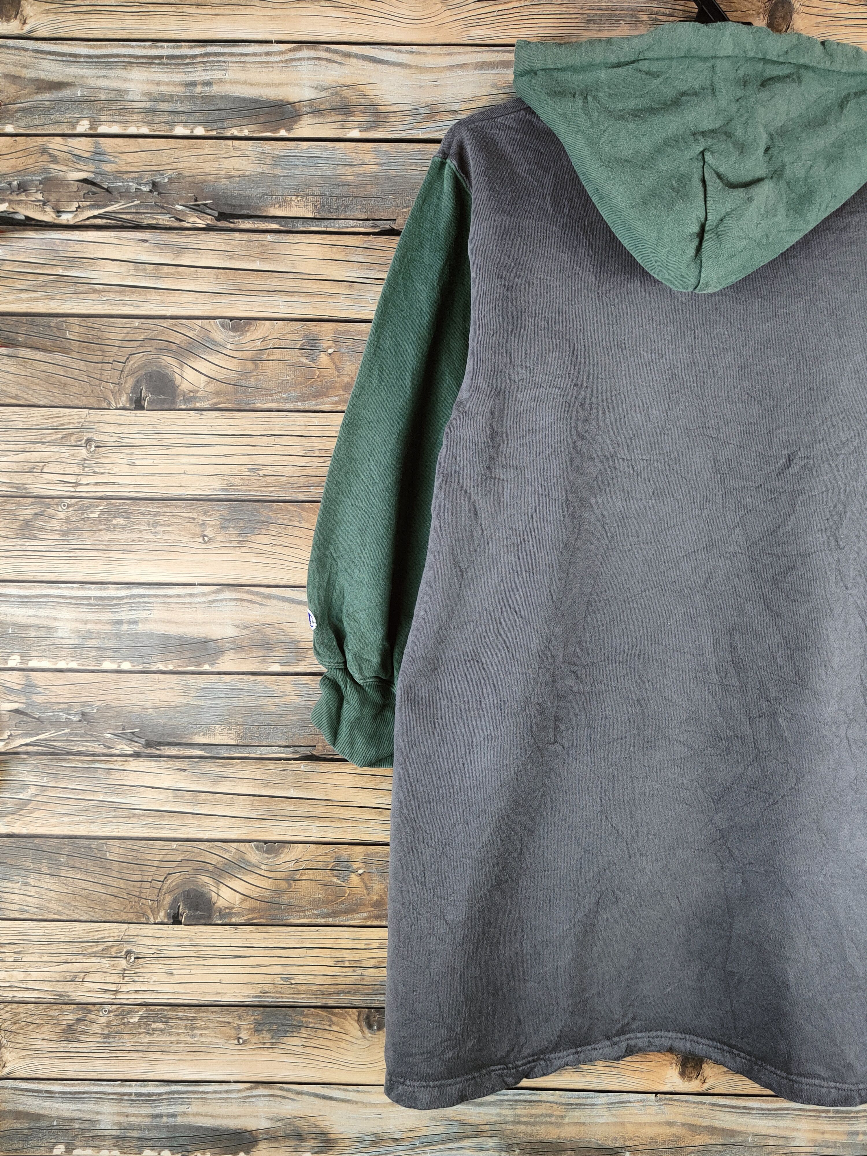 Champion Vintage Faded Champion Green Gray Hoodie Sweatshirts Size S / US 4 / IT 40 - 8 Thumbnail