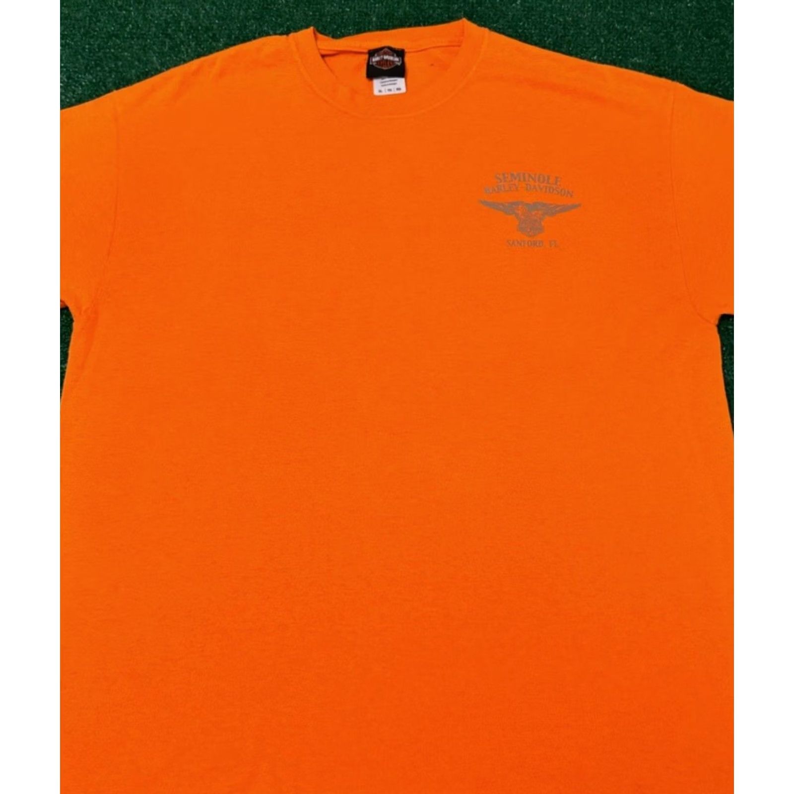 Harley Davidson VINTAGE Harley Davidson Shirt Mens XL Orange Biker Florida 2016 Y2K VTG Size US XL / EU 56 / 4 - 2 Thumbnail