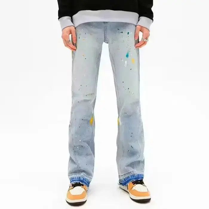 Japanese Brand Ink Graffiti Baggy Jeans Pants Size US 30 / EU 46 - 1 Thumbnail