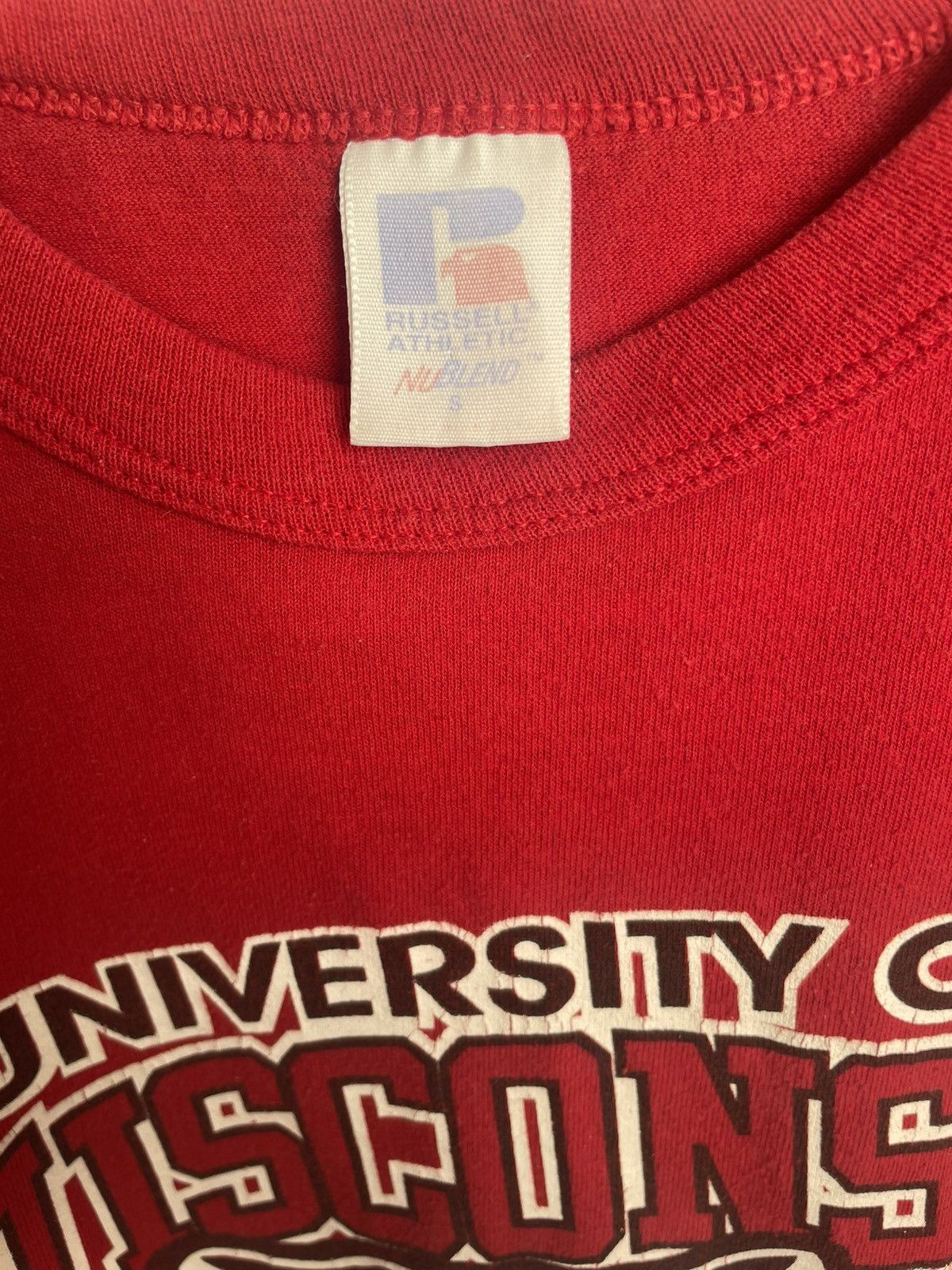Russell Athletic Vintage Russell University of Wisconsin T Shirt Size Small Size US S / EU 44-46 / 1 - 4 Thumbnail