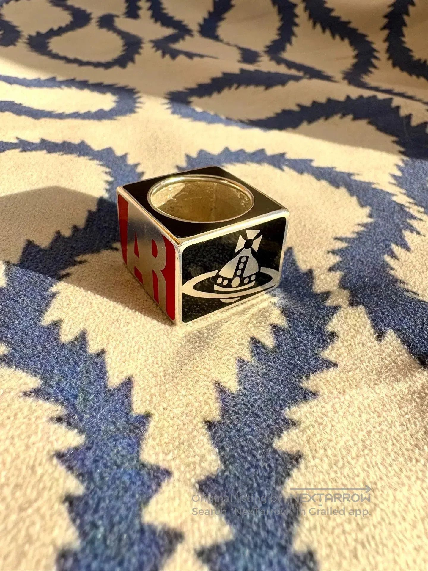 Vivienne Westwood vivienne westwood colorful square ring. Size ONE SIZE - 1 Thumbnail