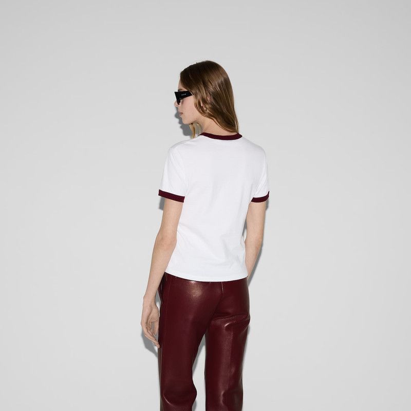 Gucci o1la5ras0526 Cotton Jersey Short-Sleeve T-Shirt in White Size S / US 4 / IT 40 - 3 Thumbnail