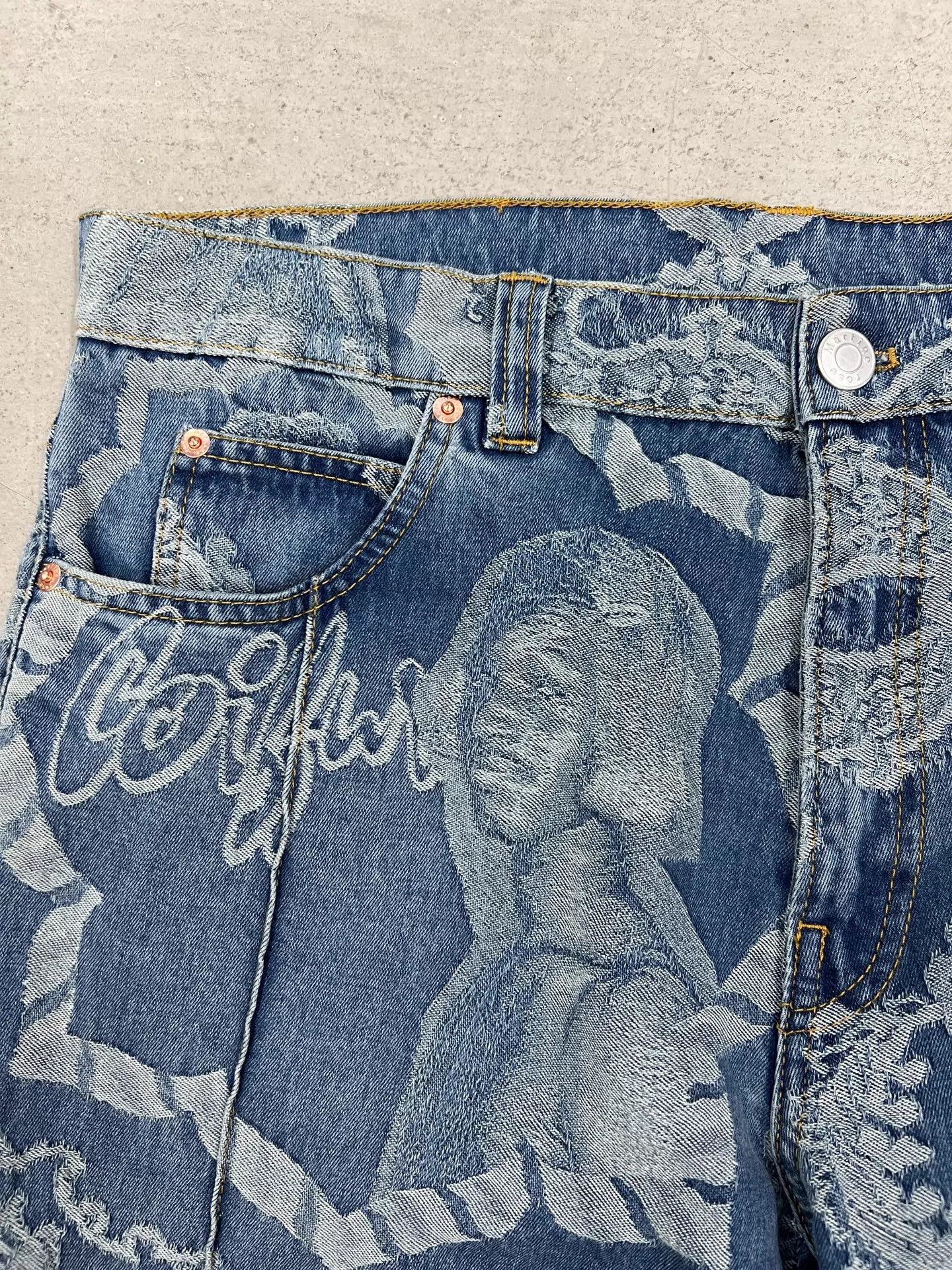 Martine Rose Martine Rose Washed Jacquard Center Seam Jeans M Size 27" / US 4 / IT 40 - 3 Thumbnail