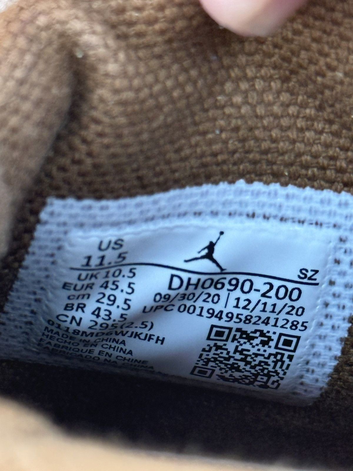 Jordan Brand × Travis Scott Jordan 6 Travis Scott British Khaki Size US 11.5 / EU 44-45 - 13 Thumbnail