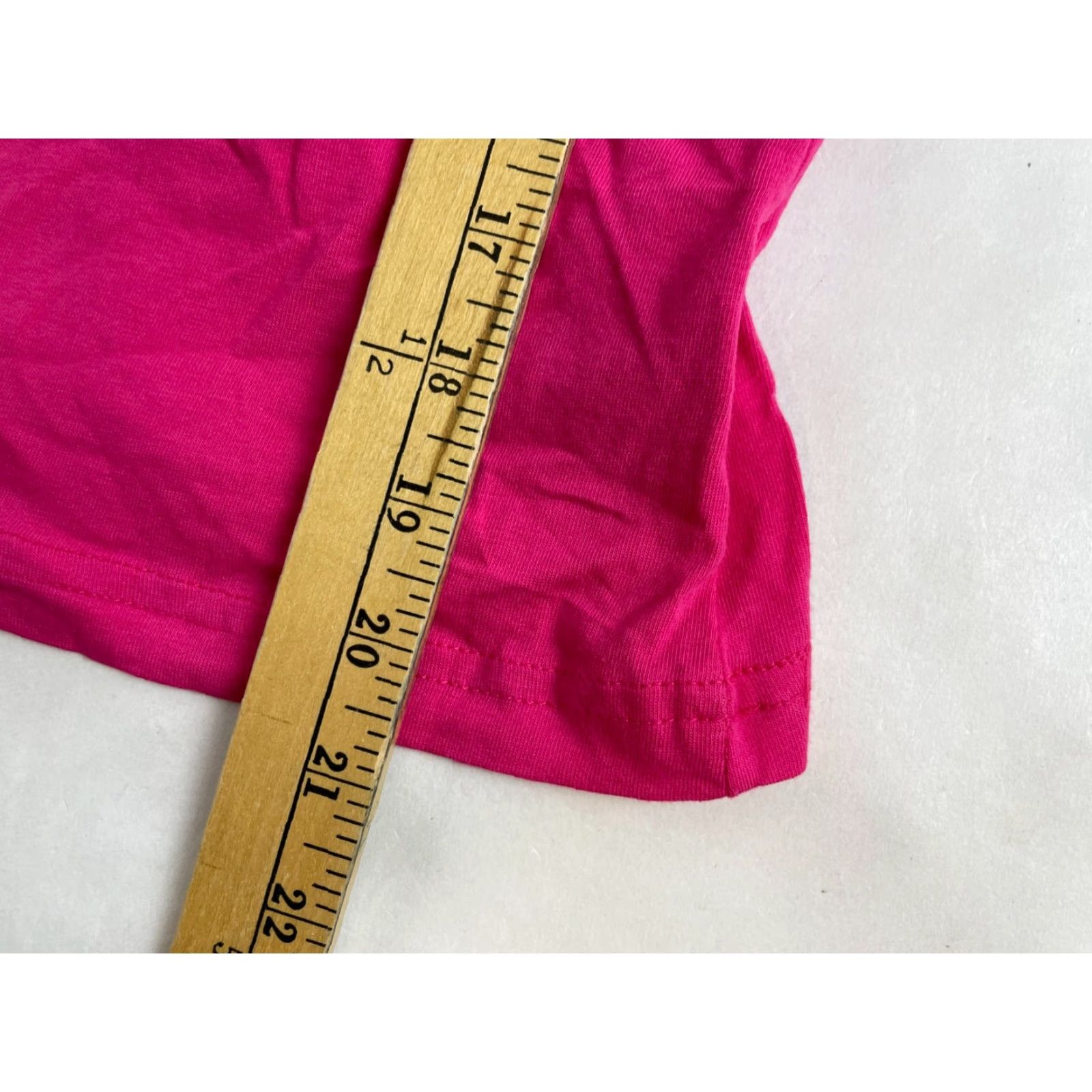 Vintage Derek Heart Shirt Women's L Pink Puff Cap Sleeve Round Neck Runs Small NWT Size L / US 10 / IT 46 - 5 Thumbnail