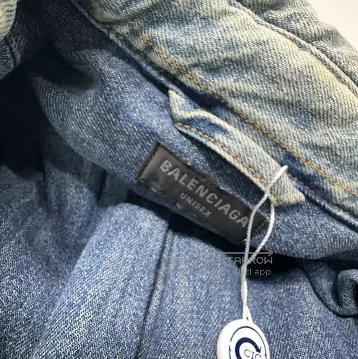 Balenciaga Balenciaga Blue Distressed Pocket Jacket. Size US S / EU 44-46 / 1 - 6 Thumbnail