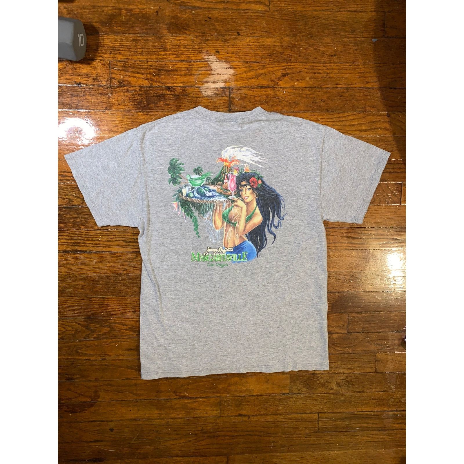 Other × Vintage Jimmy Buffett Margaritaville Las Vegas T Shirt Grey Small Size US L / EU 52-54 / 3 - 3 Thumbnail