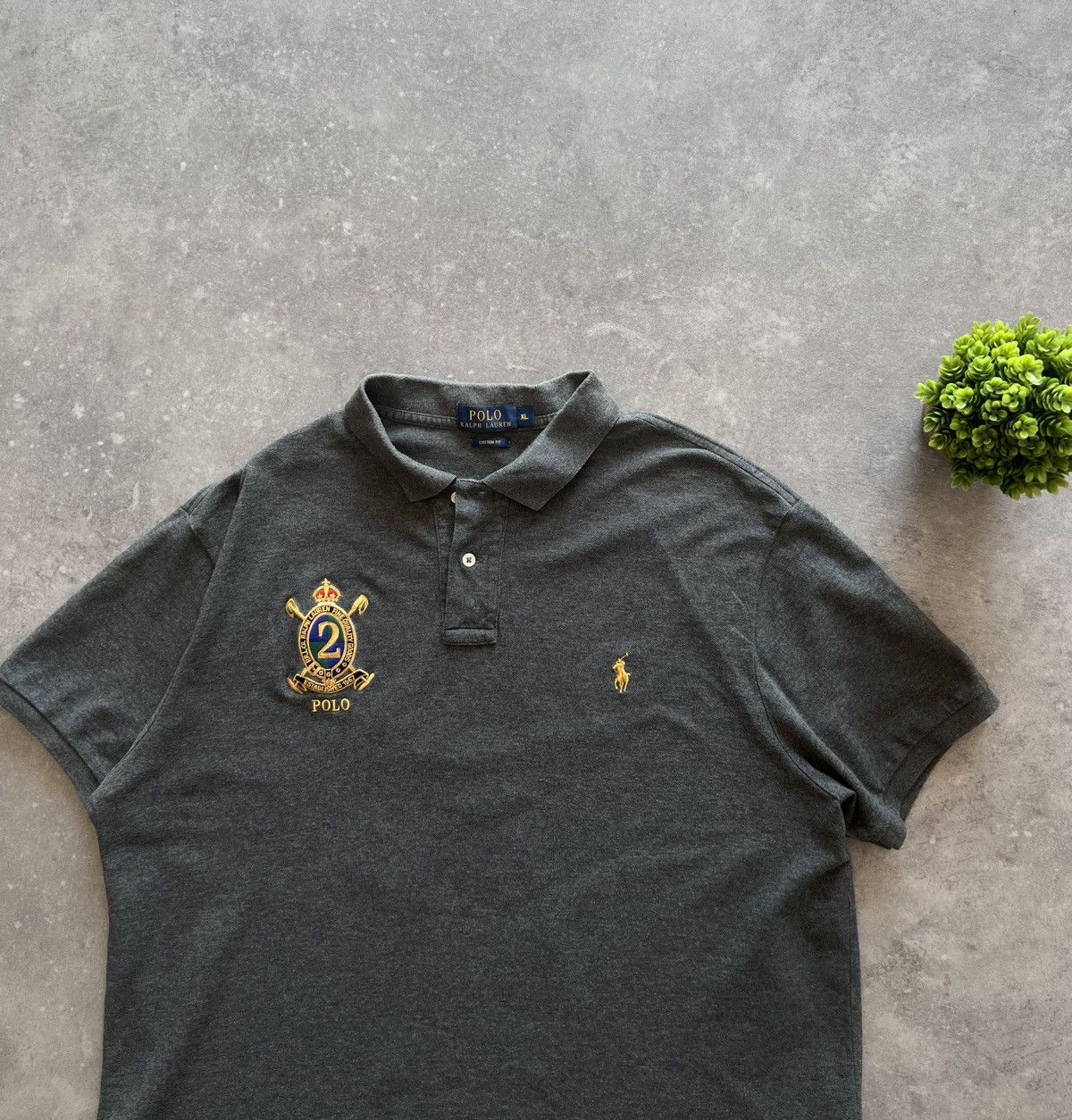 Polo Ralph Lauren Ralph Lauren Polo Shirt Gold Logo Streetwear Old Money Y2K Size US XL / EU 56 / 4 - 3 Thumbnail