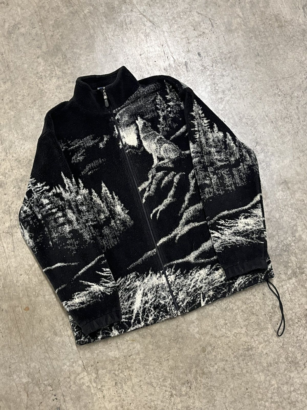 Vintage Vintage AOP Animal wolf fleece vintage streetwear hype Size US M / EU 48-50 / 2 - 6 Thumbnail