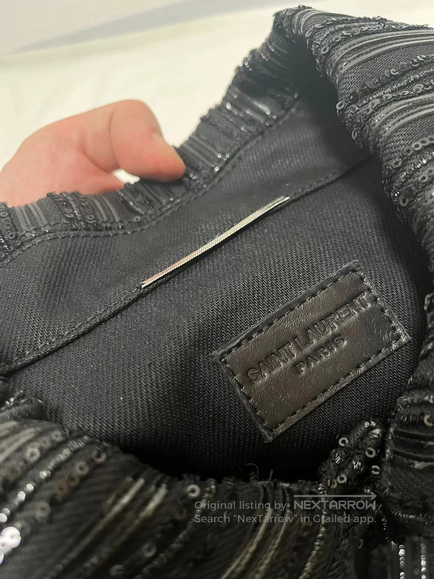Saint Laurent Paris Saint Laurent Paris Black Sequin Jacket M. Size US M / EU 48-50 / 2 - 4 Thumbnail