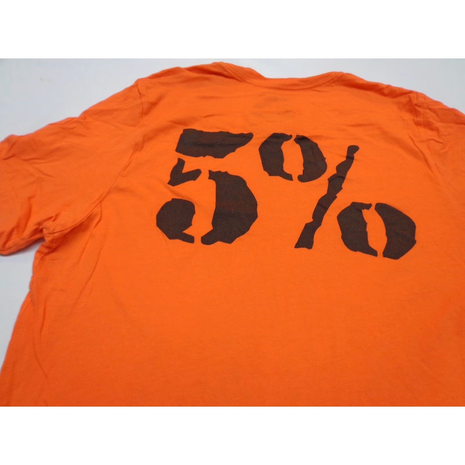 Vintage 5% Nutrition Monsters Do Exist T Shirt Size Large Orange Mens Regular Short Sleeve L Size US L / EU 52-54 / 3 - 2 Thumbnail
