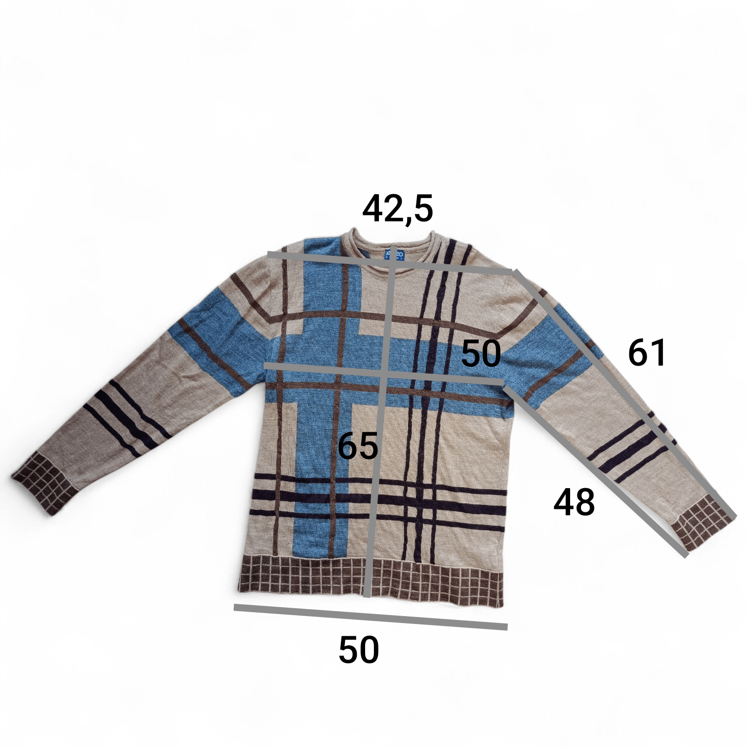 Kenzo Woolen Kenzo Homme Vintage Abstract Knitted Sweater Size US L / EU 52-54 / 3 - 12 Thumbnail