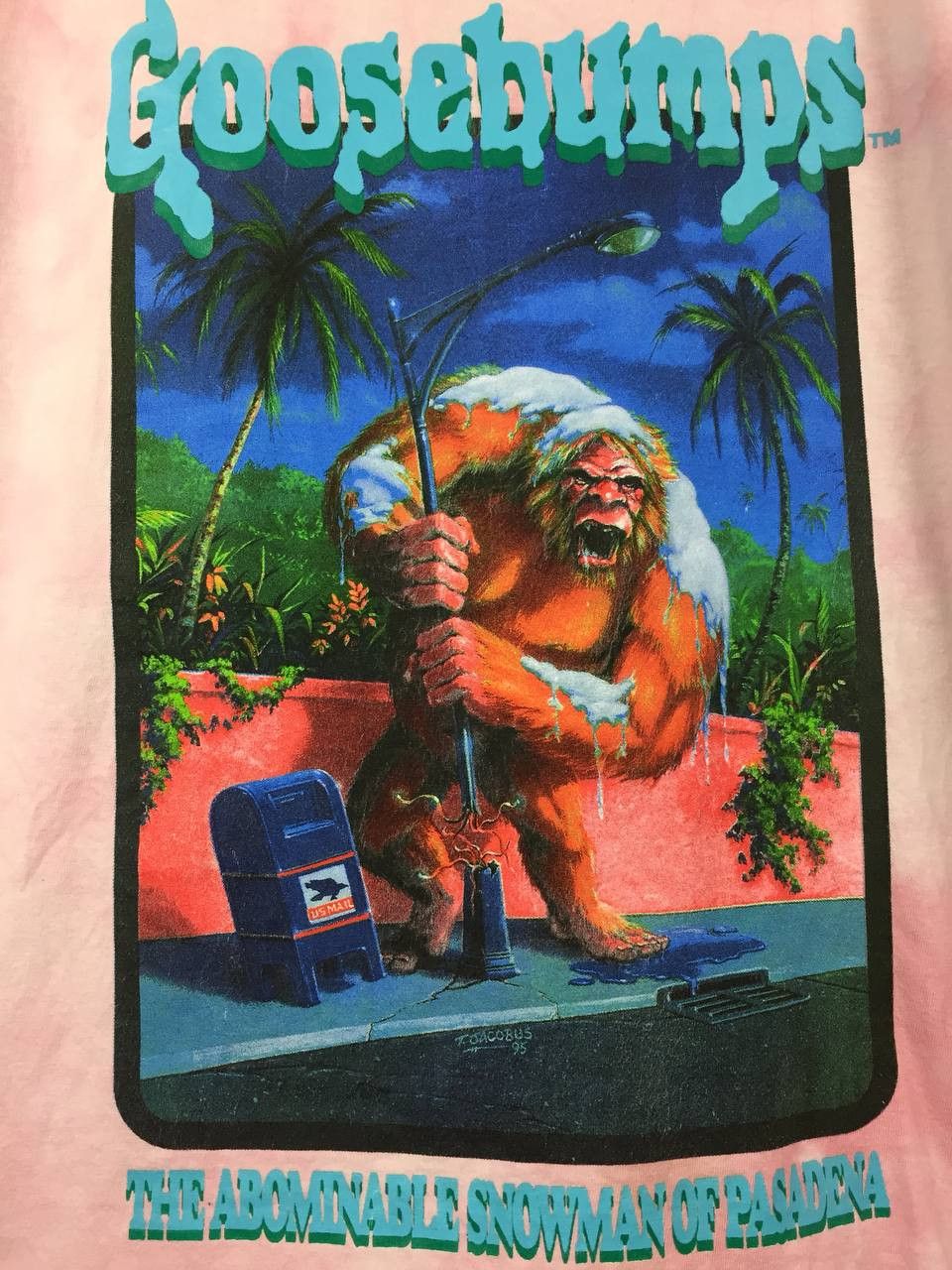 Vintage Goosebumps The Abominable Snowman of Pasadena Cover Art Tee Size US XL / EU 56 / 4 - 4 Thumbnail