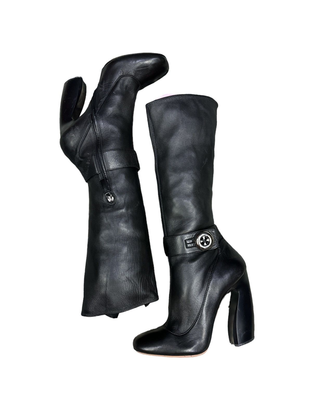 Prada PRADA BOOTS MARY JANE NAPPA BLACK SHOES SIZE 39 Size US 9 / IT 39 - 8 Thumbnail