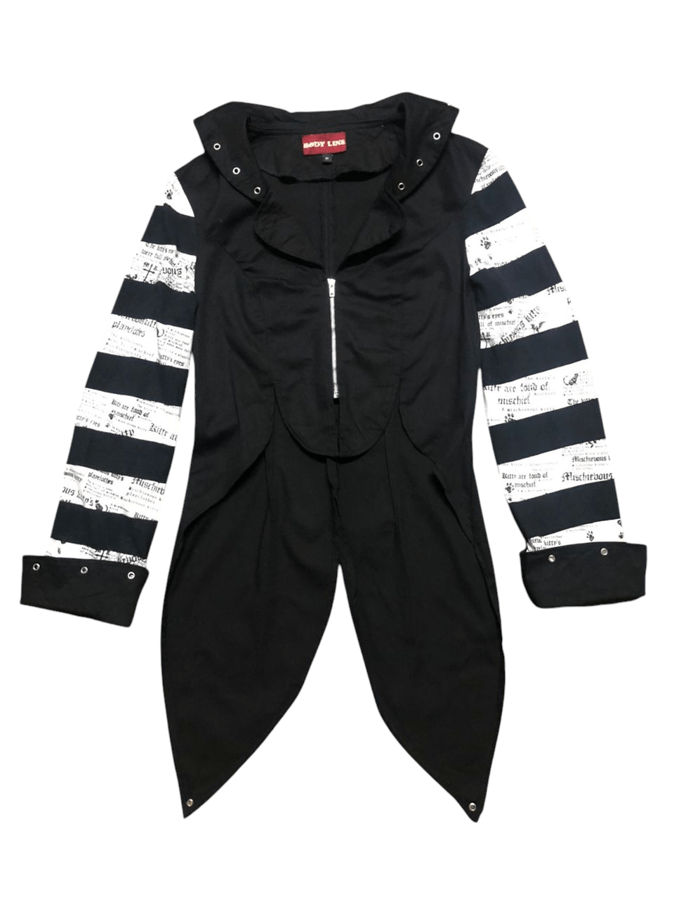 If Six Was Nine Body Line Japan Stripes Black With Cross Punk Jacket Size US S / EU 44-46 / 1 - 1 Thumbnail